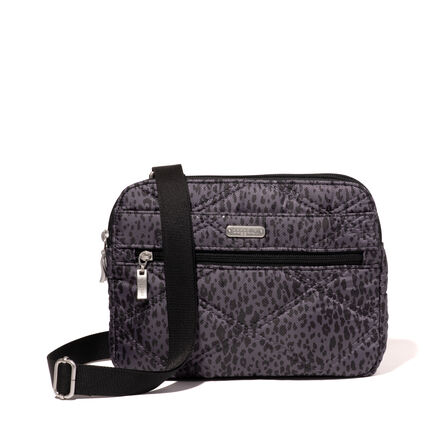 Quilted Double Zip Anytime Crossbody