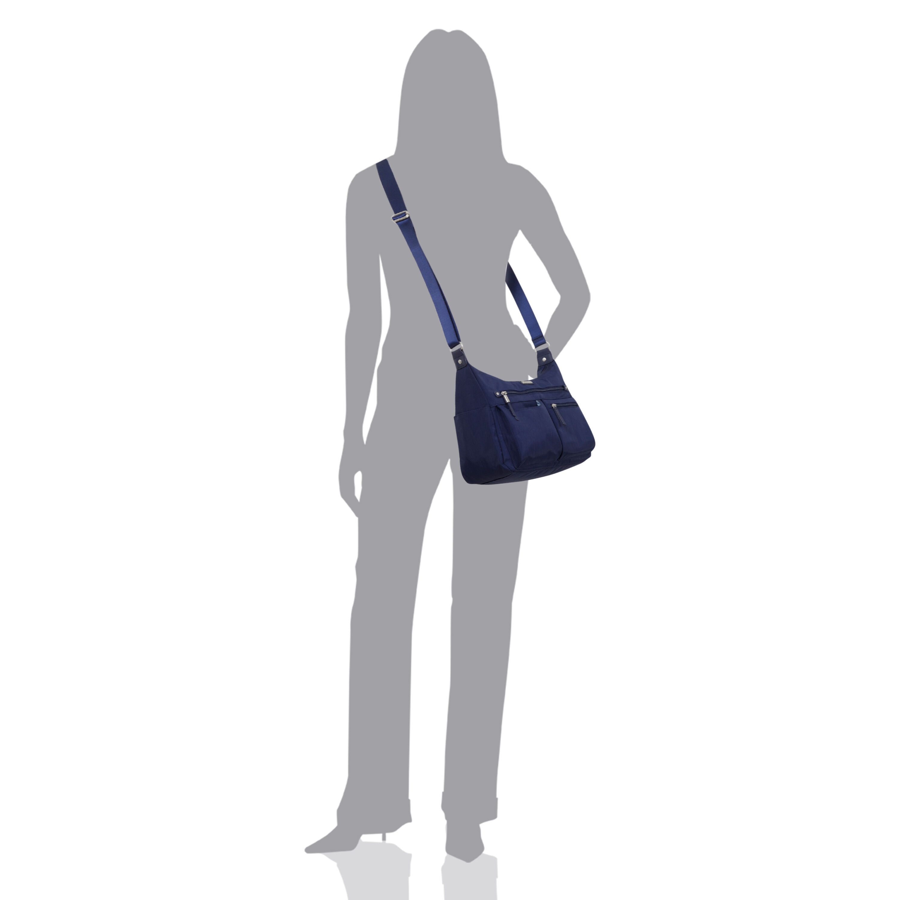 Anywhere Large Hobo Tote With RFID Phone Wristlet