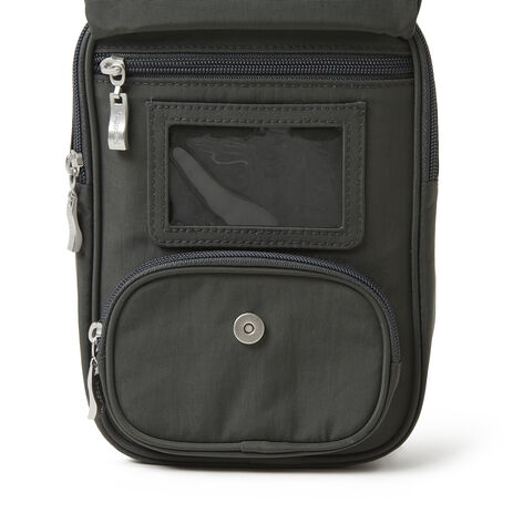 Baggallini Journey RFID-Blocking Crossbody Bag, Dark Grey Baggallini Journey RFID-Blocking Crossbody Bag, Dark Grey