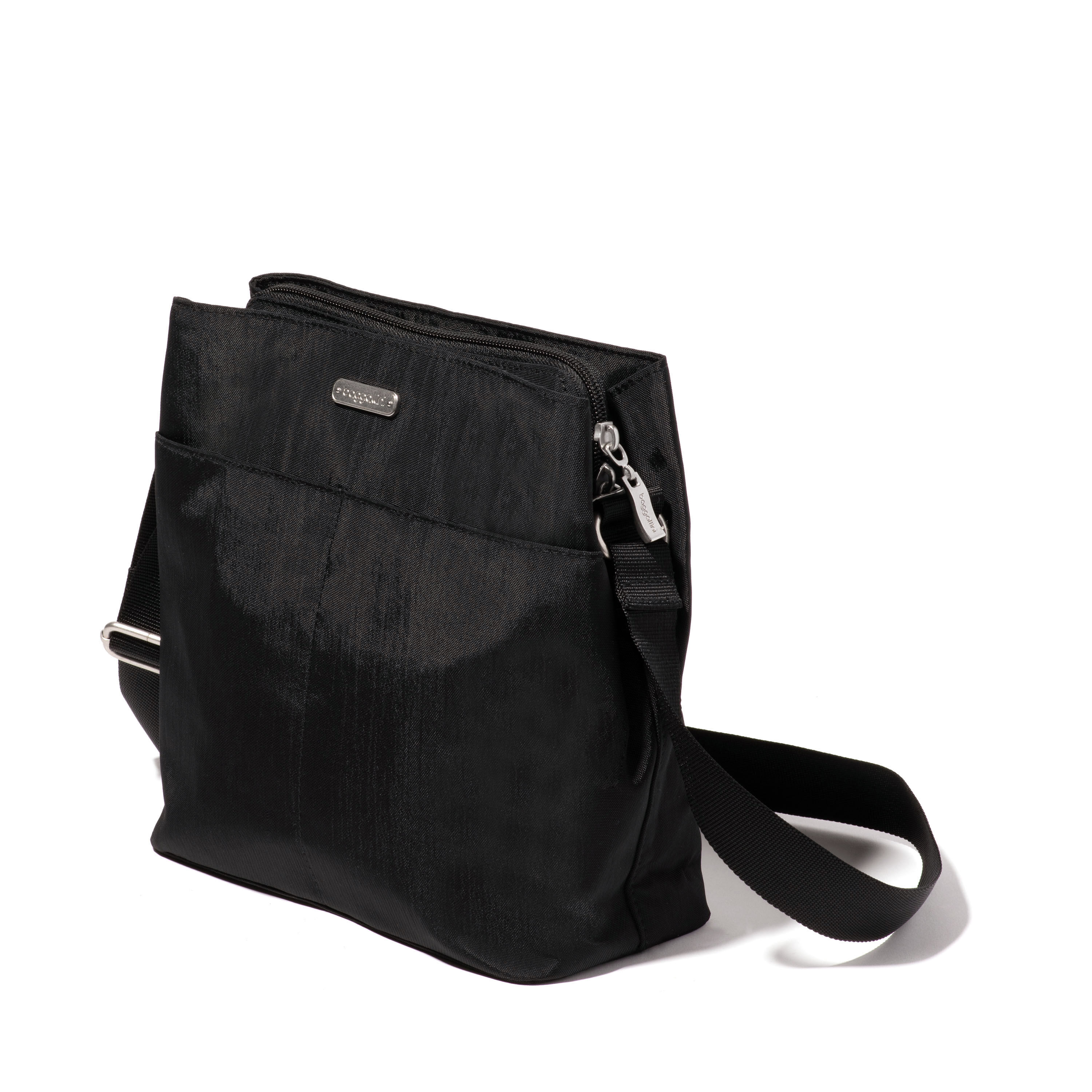 Triple Compartment Crossbody Bag