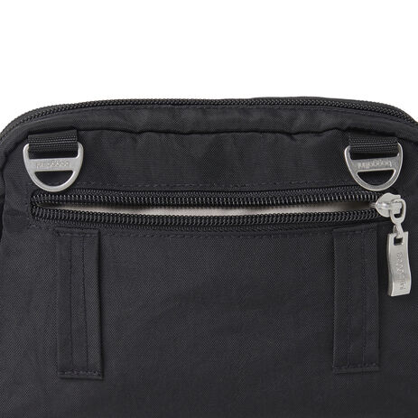 Baggallini Women's Triple Zipper Convertible Crossbody Bag, Black Sand Baggallini Women's Triple Zipper Convertible Crossbody Bag, Black Sand