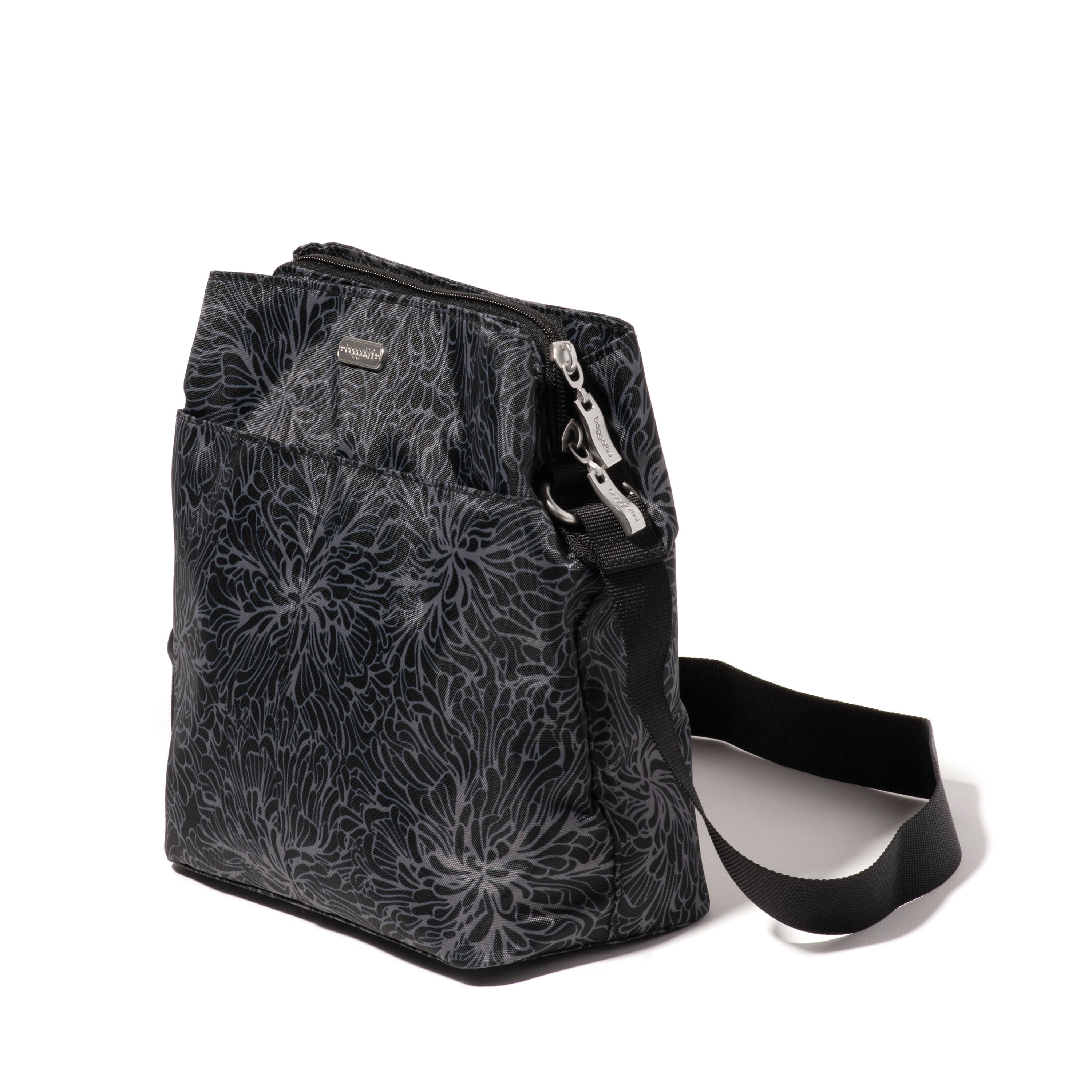 Triple Compartment Crossbody Bag
