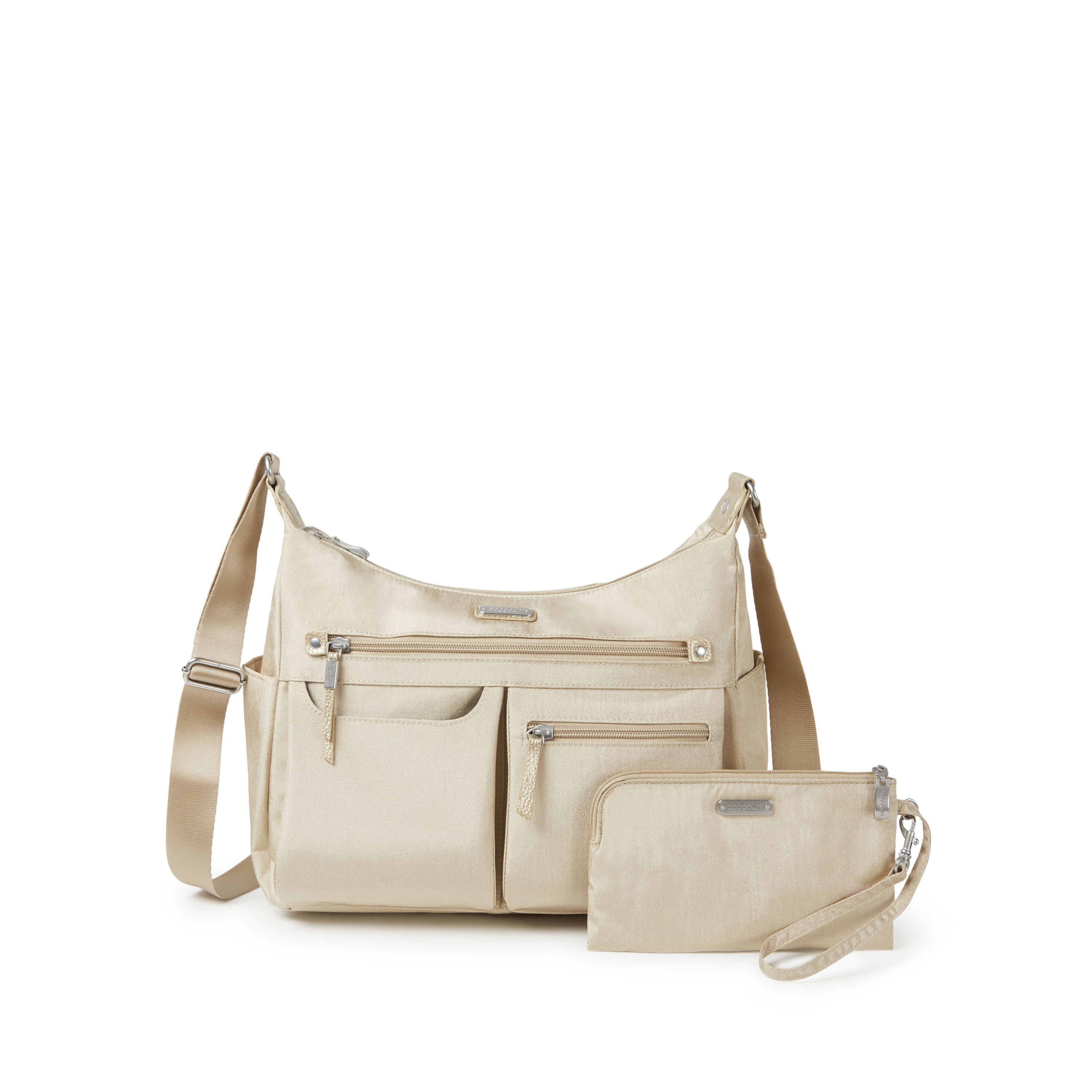 Anywhere Large Hobo Tote With RFID Phone Wristlet