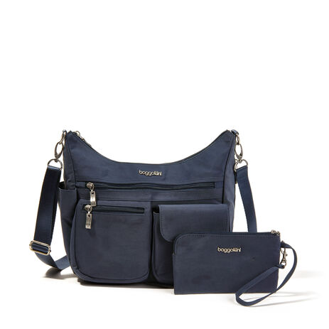 Baggallini Modern Everywhere Hobo Bag - French Navy Baggallini Modern Everywhere Hobo Bag - French Navy