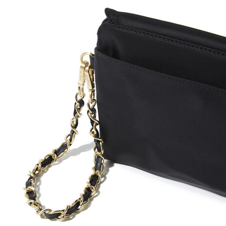 Black Crossbody Bag With Chain