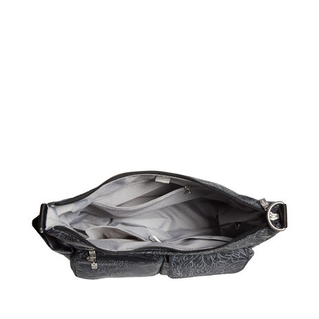 Baggallini Modern Everywhere Hobo Bag - Midnight Blossom Print Baggallini Modern Everywhere Hobo Bag - Midnight Blossom Print