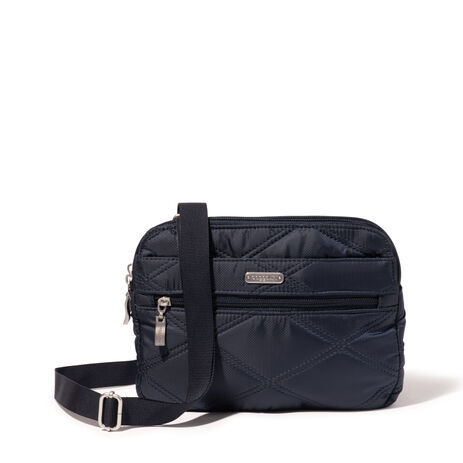 Quilted Double Zip Anytime Crossbody