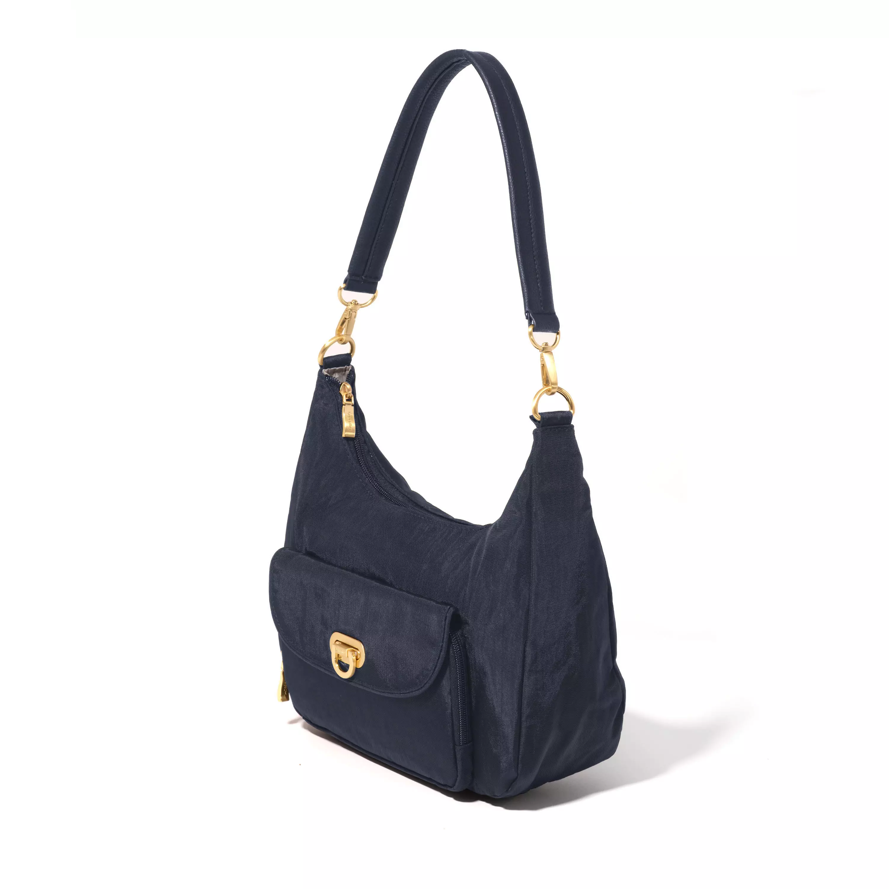 Coastal Flip Lock Half Moon Bag