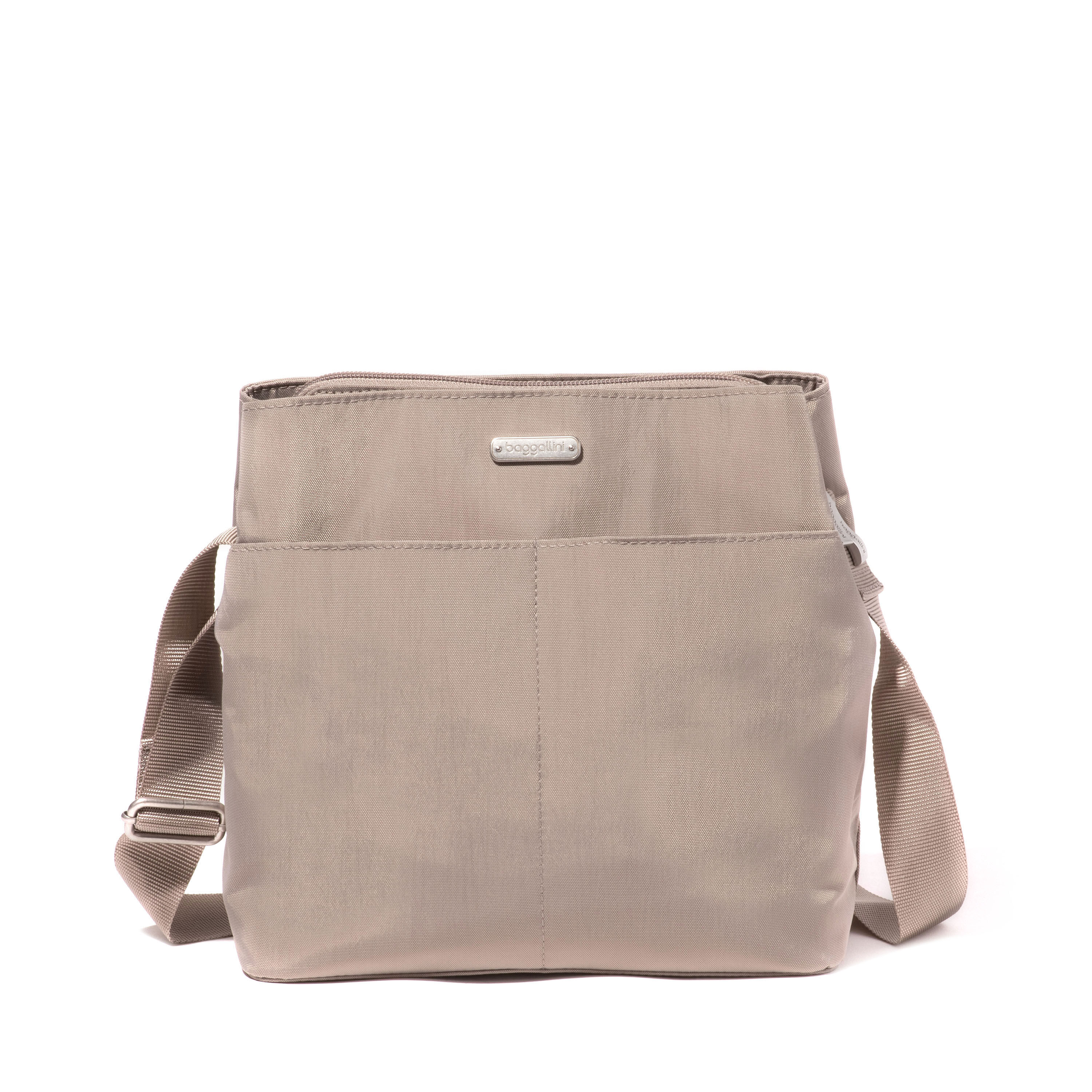 Triple Compartment Crossbody Bag