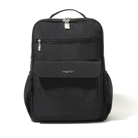baggallini backpack laptop bag Soho - Travel Backpack for Women Plenty of pockets help secure smaller items like your phone or glasses during day Go To Laptop Flap Backpack
