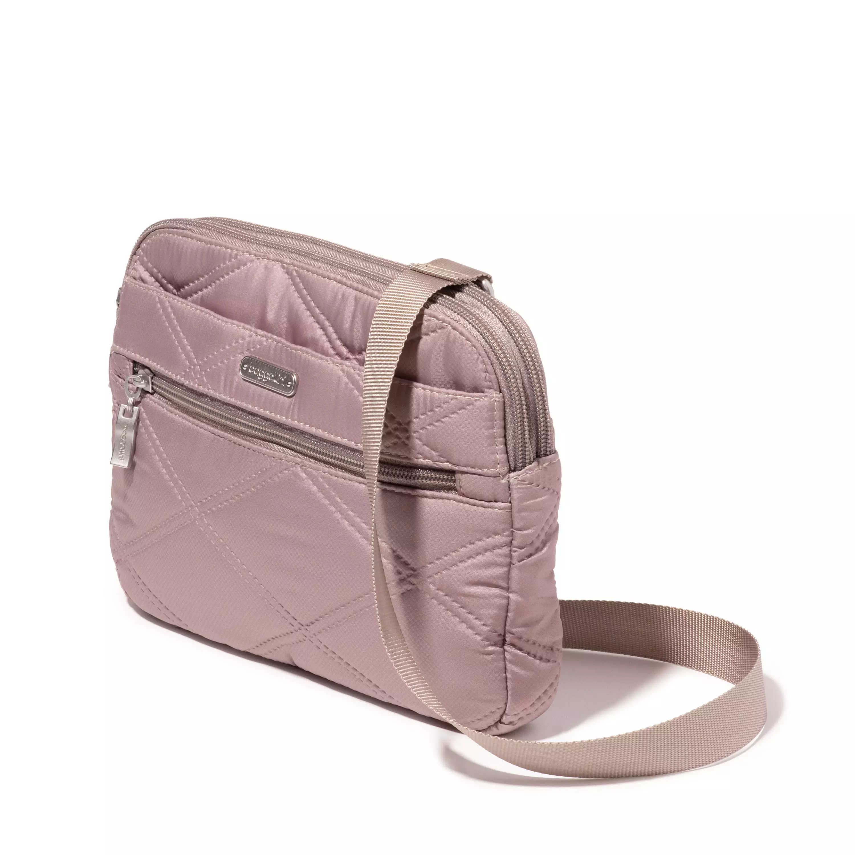 Quilted Double Zip Anytime Crossbody
