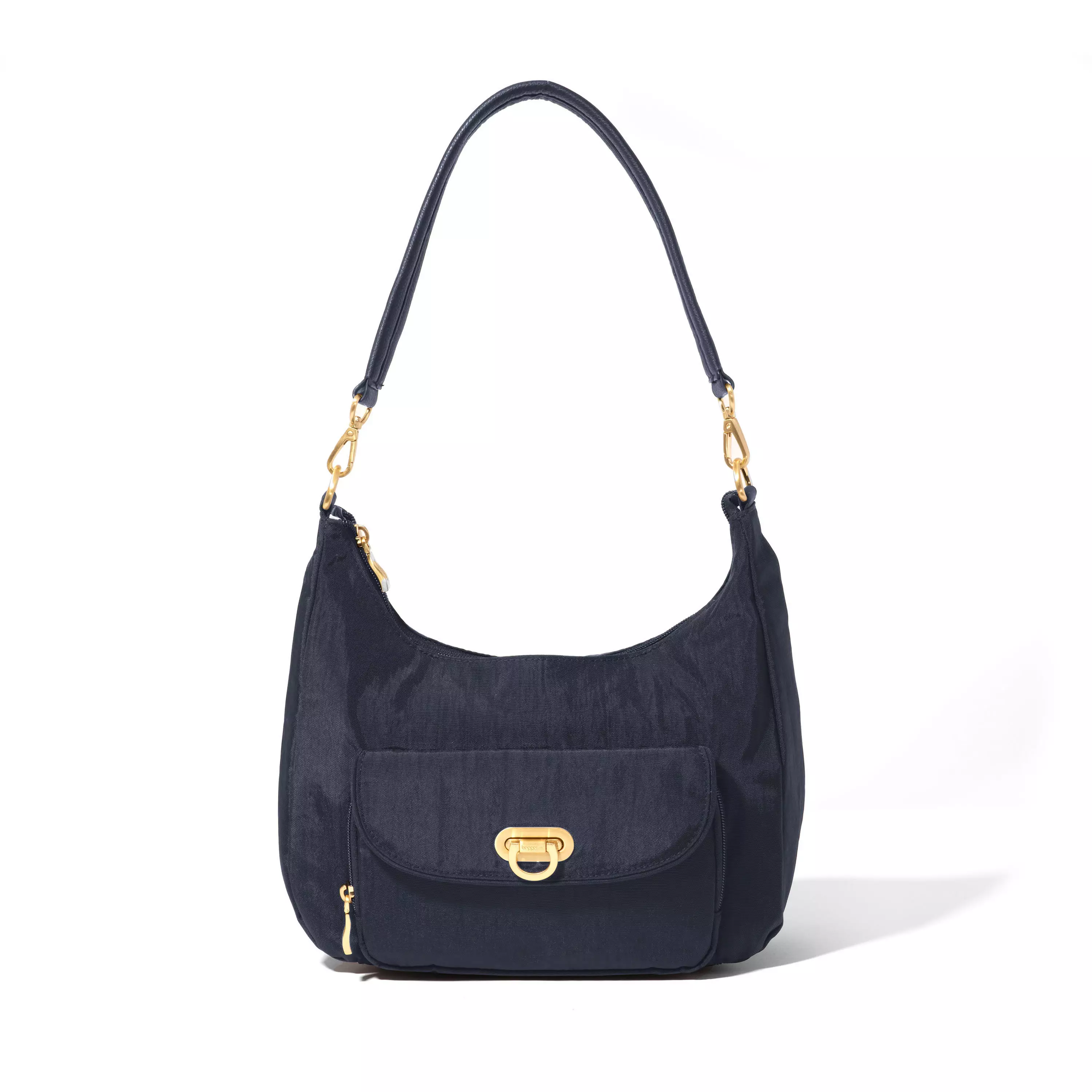 Coastal Flip Lock Half Moon Bag