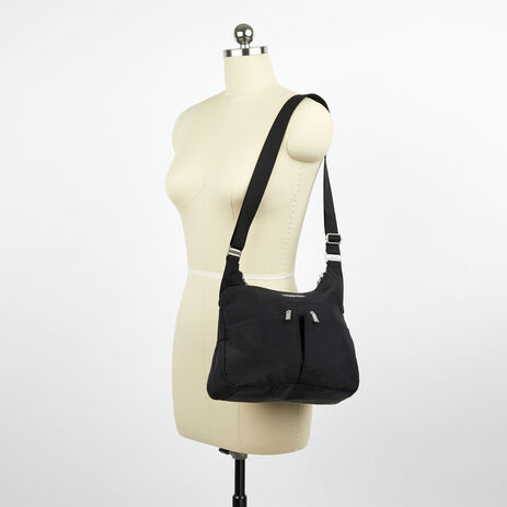 Black Cross Over Crossbody - RFID Handbag | baggallini Black Cross Over Crossbody - RFID Handbag | baggallini