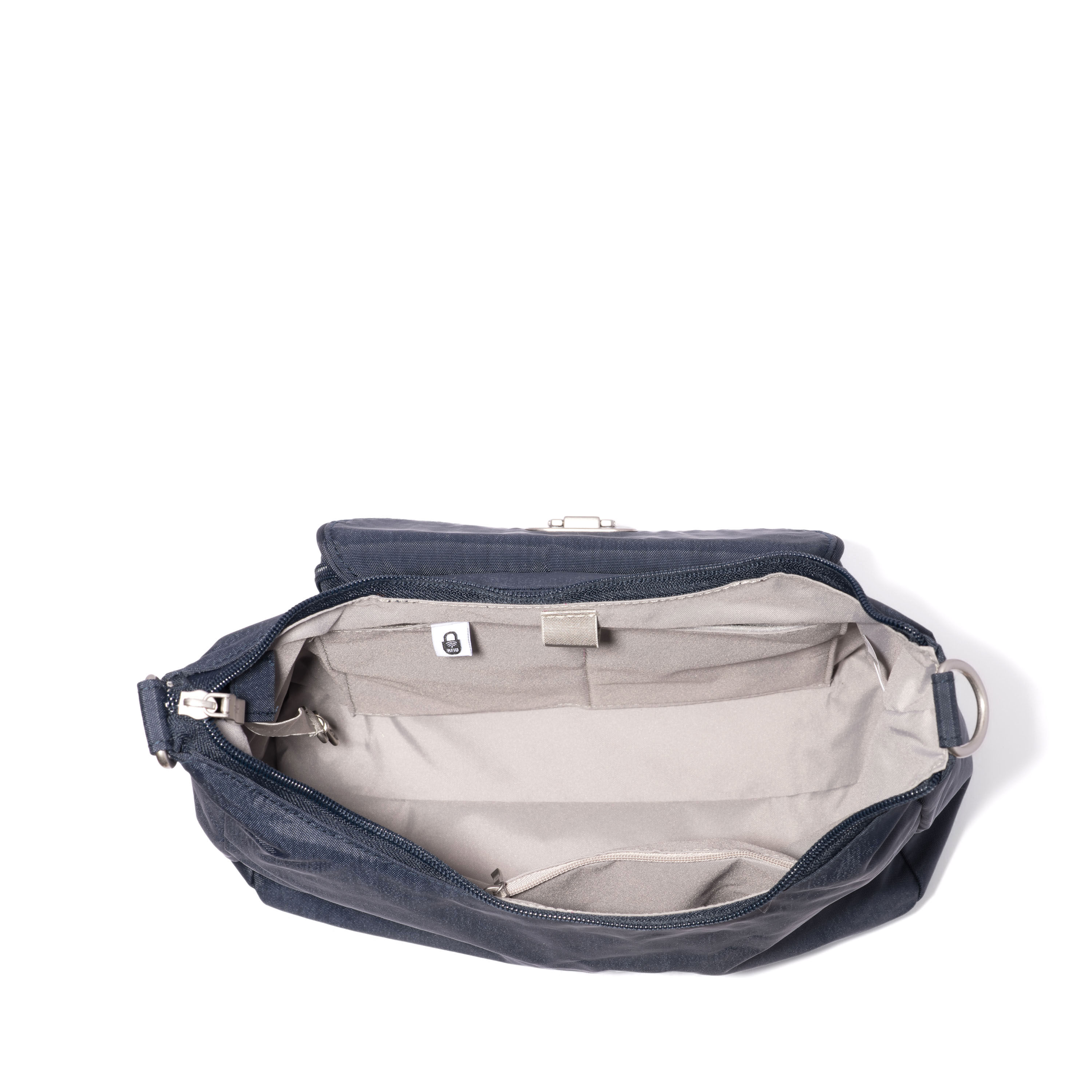 Coastal Flip Lock Half Moon Bag
