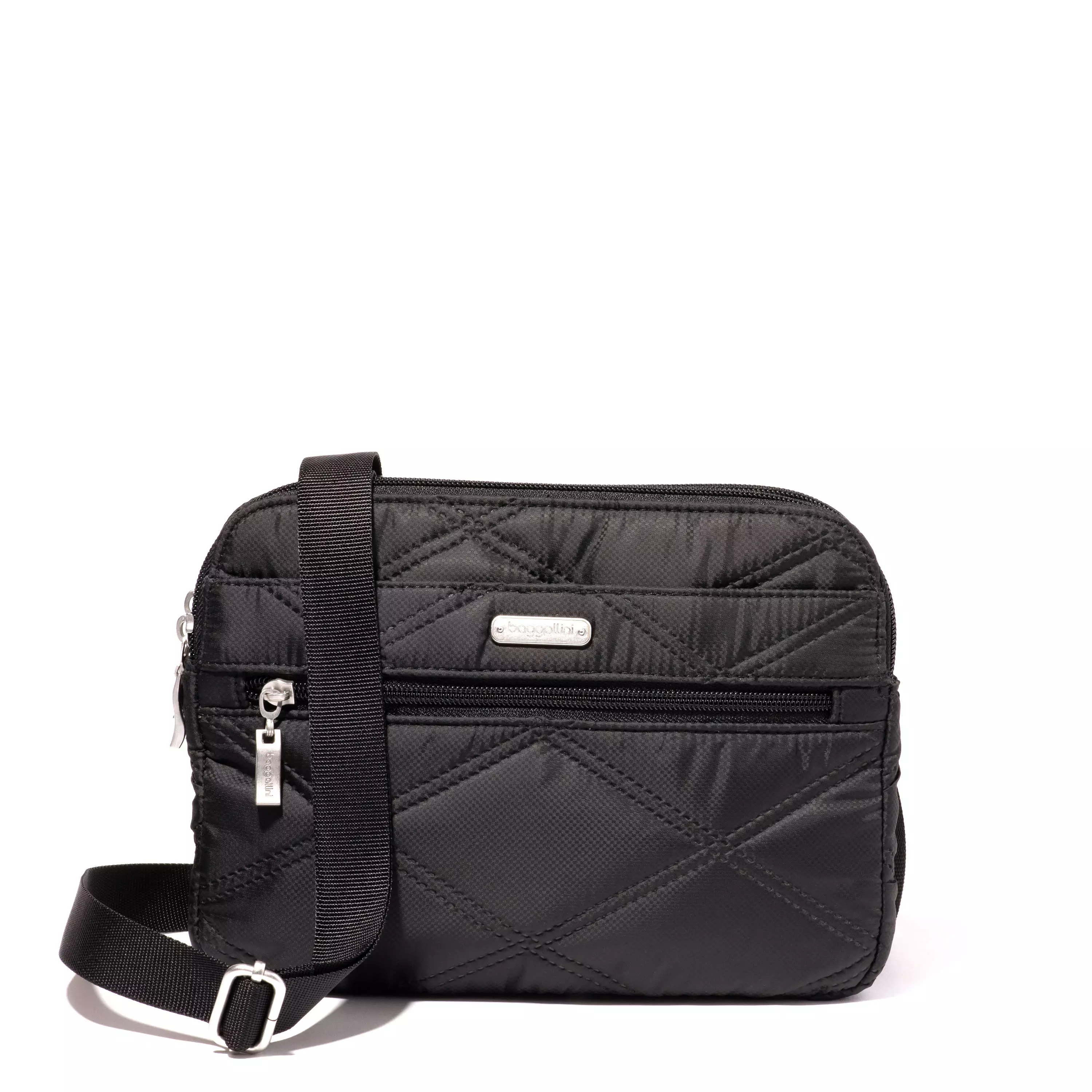 Quilted Double Zip Anytime Crossbody