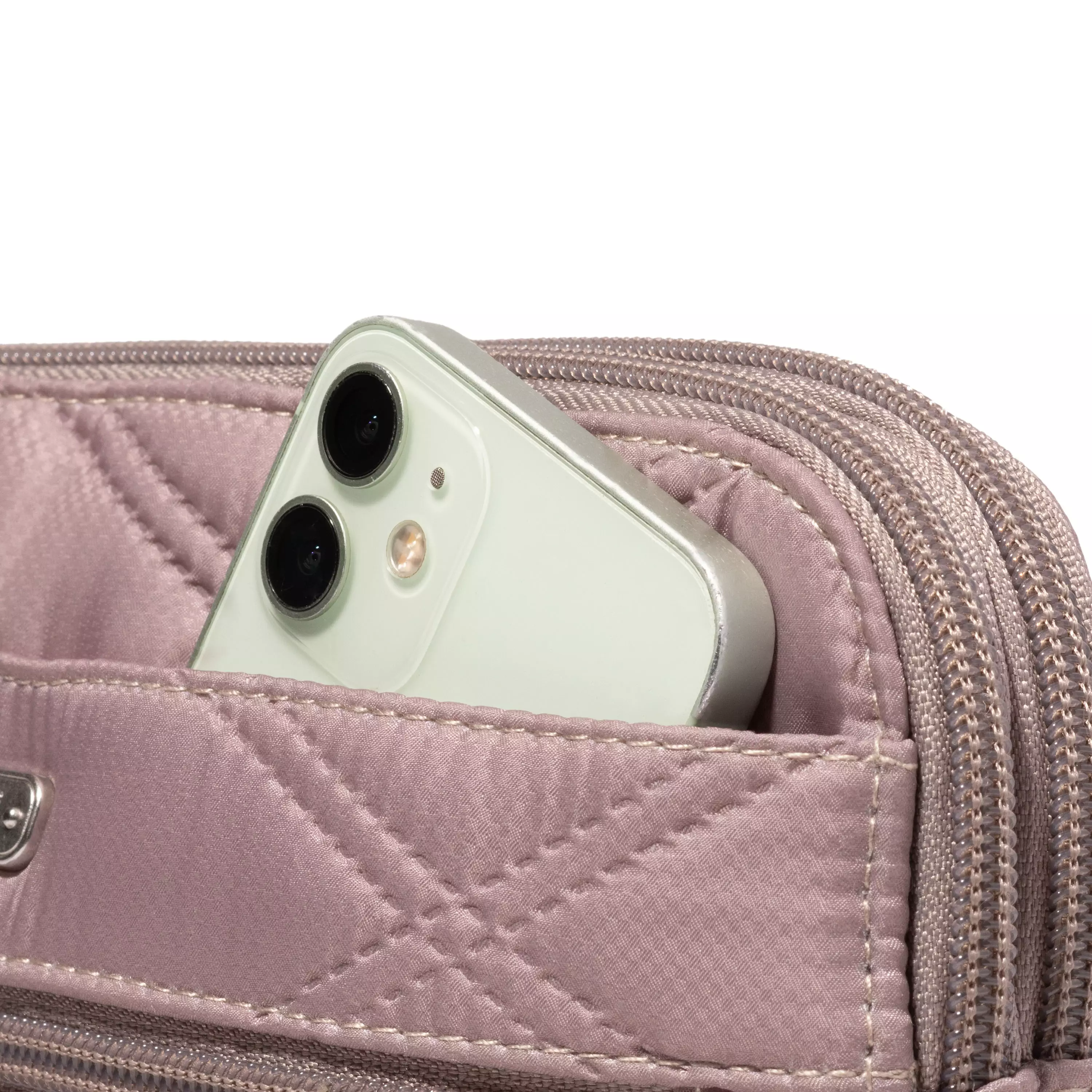 Quilted Double Zip Anytime Crossbody