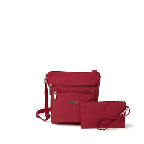 Baggallini Pocket Crossbody with RFID, Apple Baggallini Pocket Crossbody with RFID, Apple