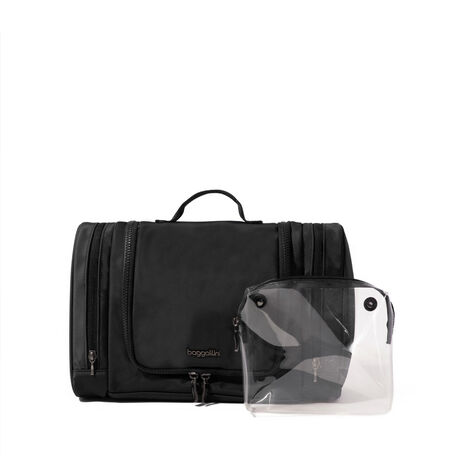 becca deluxe travel toiletry bag LOVEVOOK for Women, PU Leather, 4 Compartments & 17 Pockets, Waterproof Makeup Bag, Small / Brown Embossed resistant lining ensure your products stay safe and secure Tom Beckbe Canvas Hanging Toiletry
