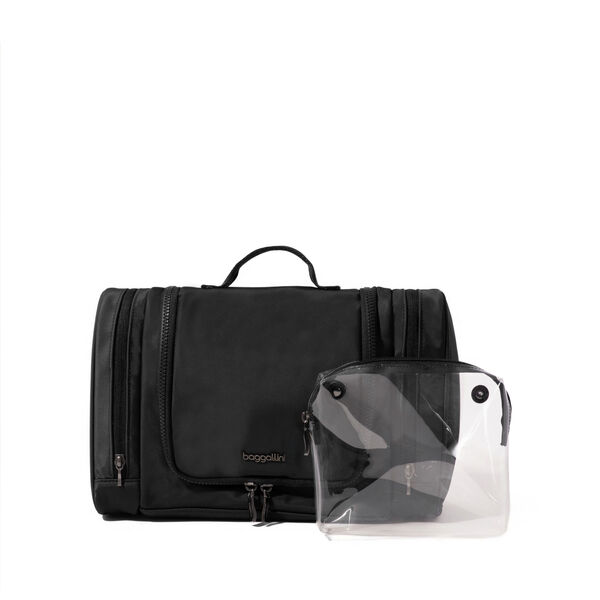 Deluxe Toiletry Kit | Baggallini in Black | Small Deluxe Toiletry Kit | Baggallini in Black | Small