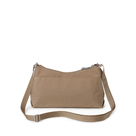 Calvin Klein Crossbody Purse Bag Simple Black Brown Nylon Zip Magnetic  Pocket