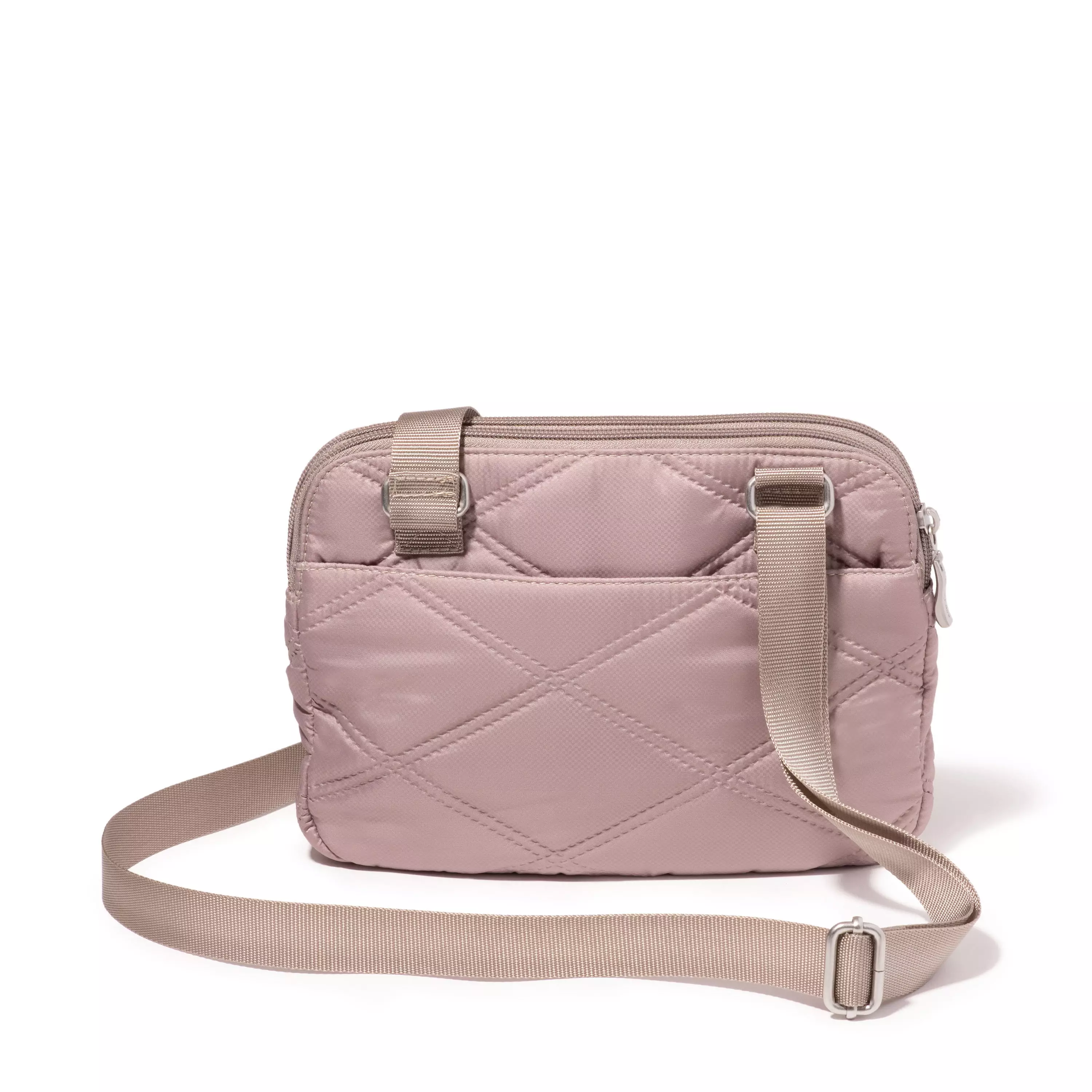 Quilted Double Zip Anytime Crossbody
