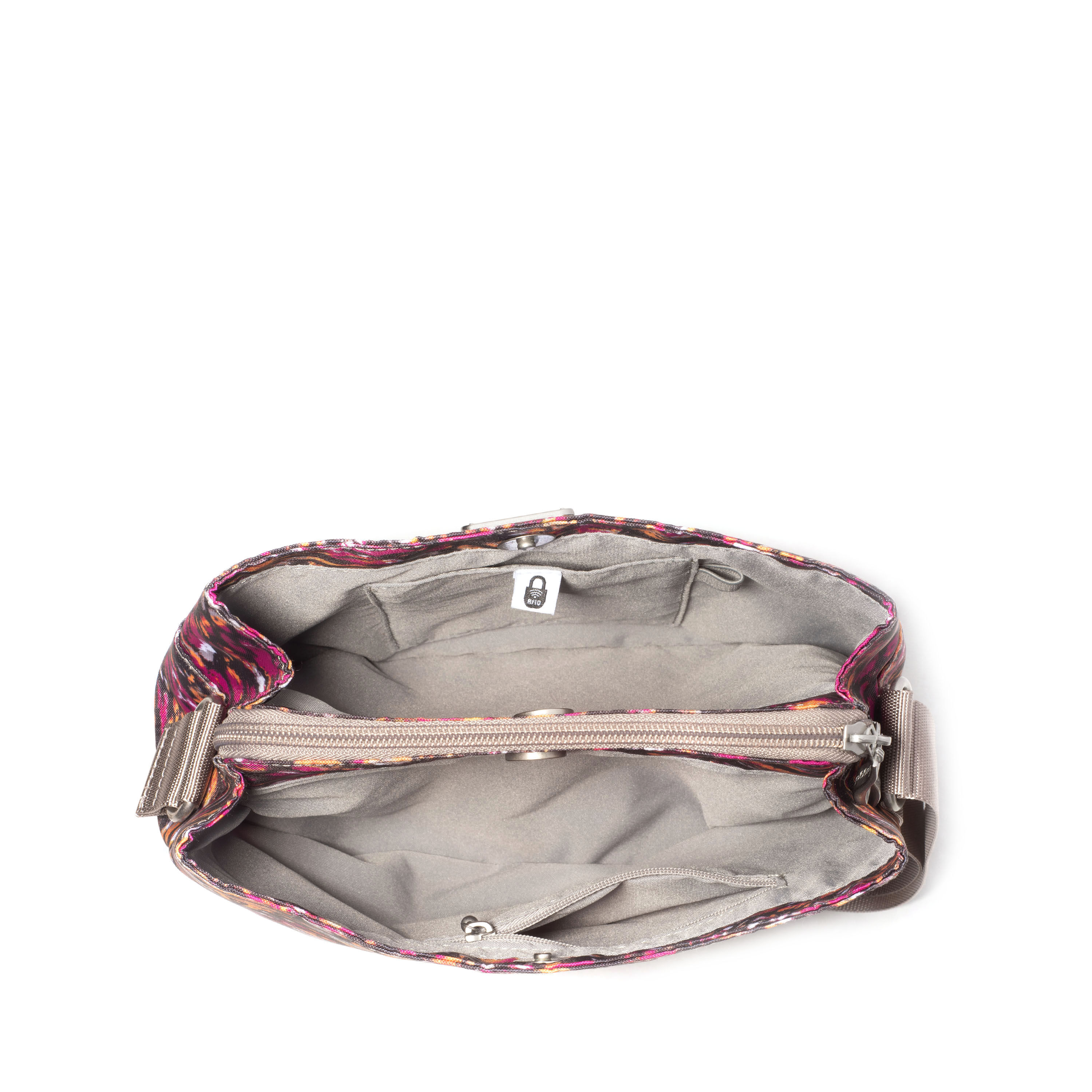 Triple Compartment Crossbody Bag