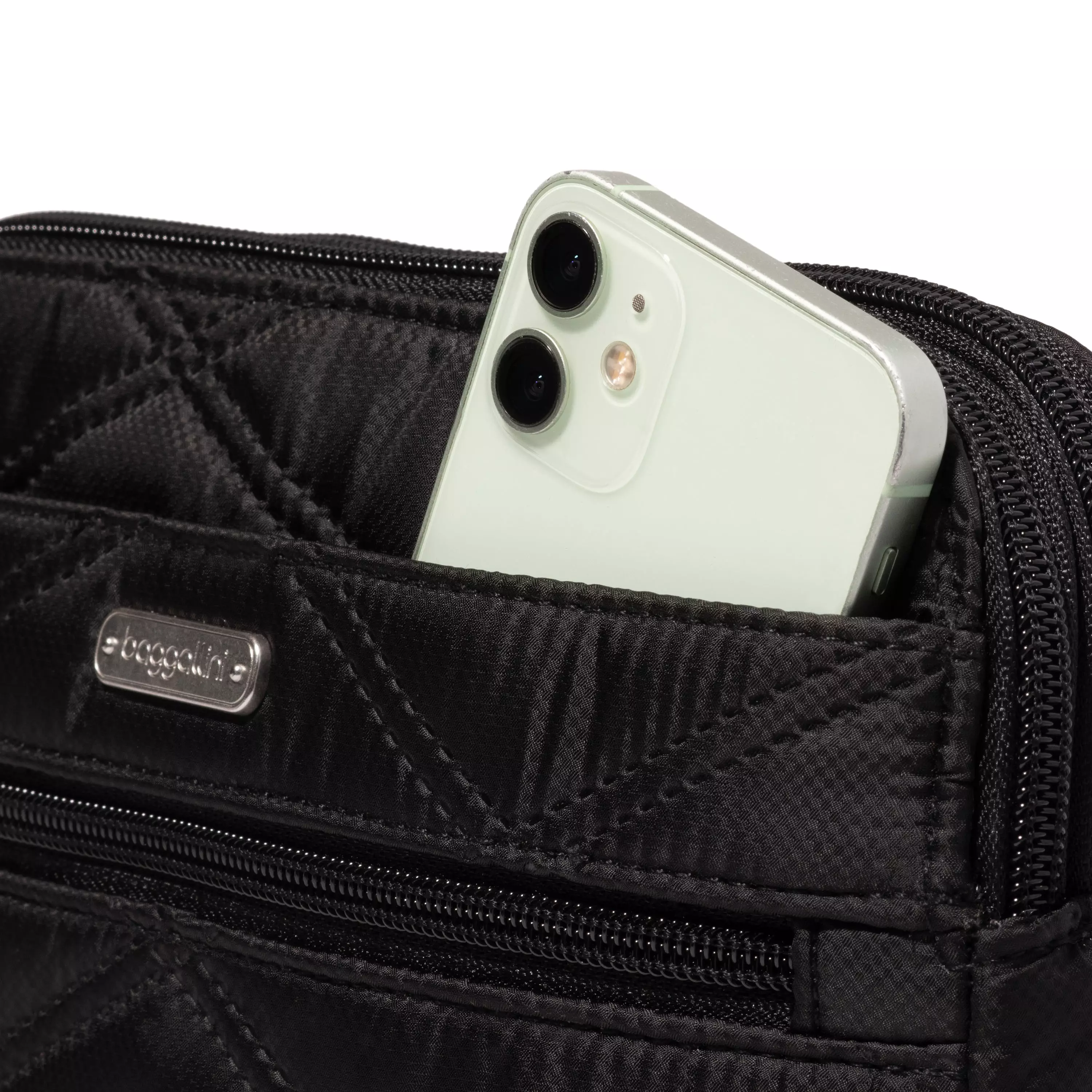 Quilted Double Zip Anytime Crossbody