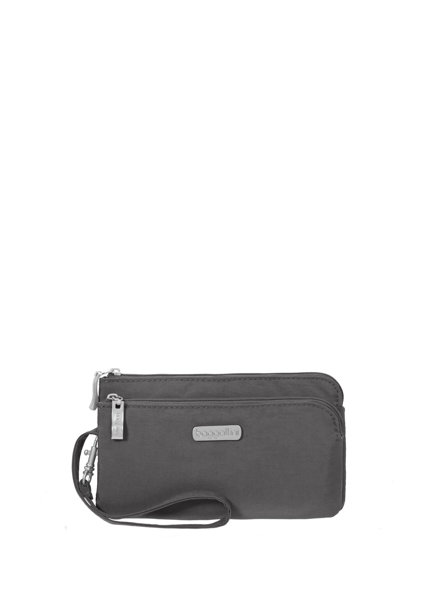 RFID Double Zip Wristlet
