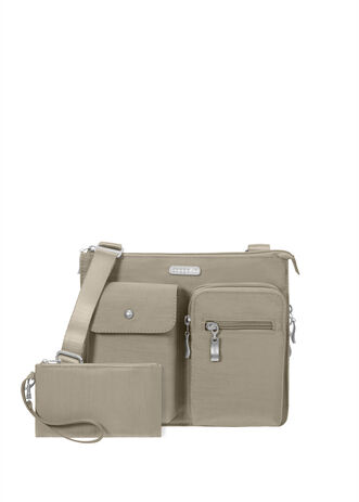 Beige Crossbody Purse - Everything Bagg | baggallini Beige Crossbody Purse - Everything Bagg | baggallini
