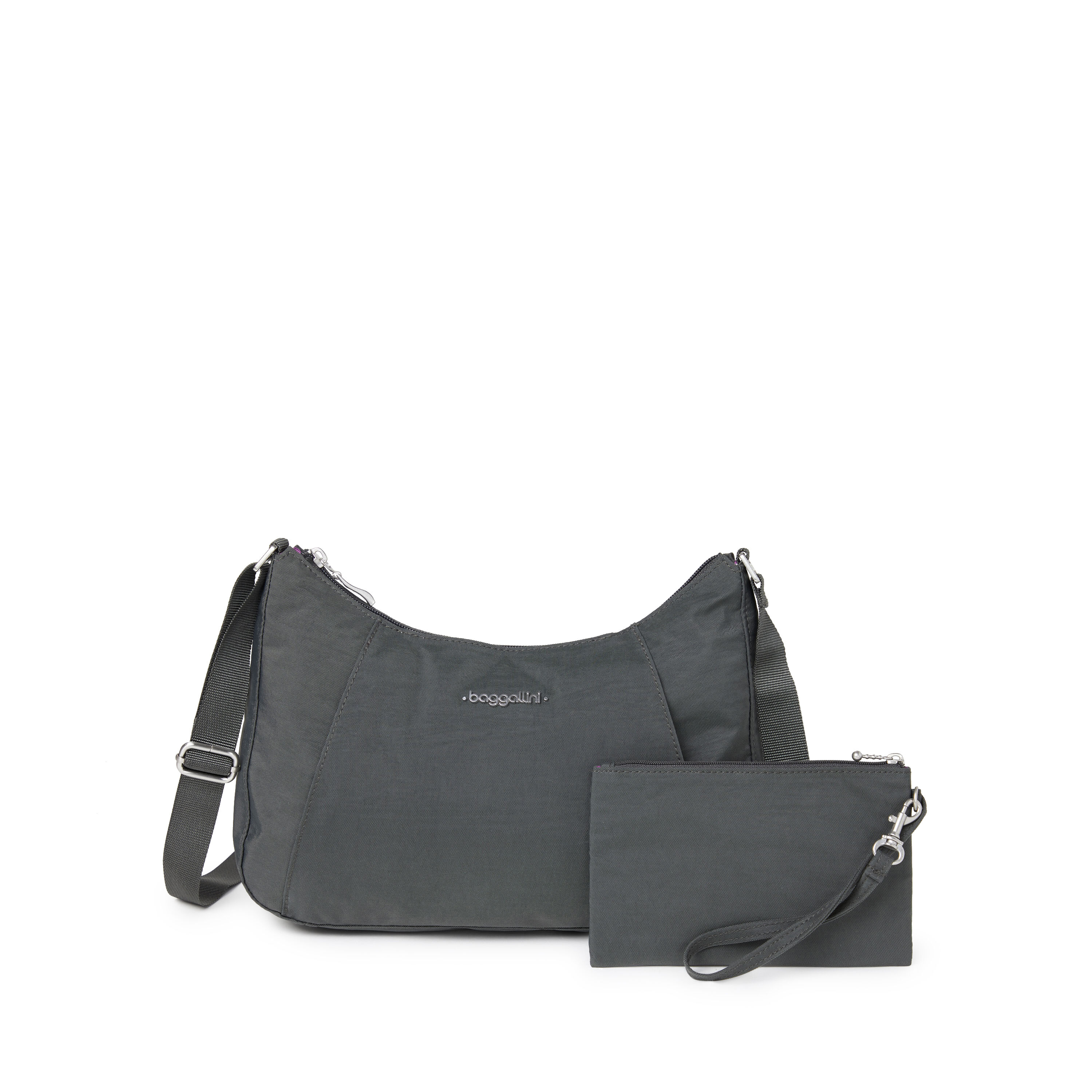 Slim Crossbody Hobo With Rfid