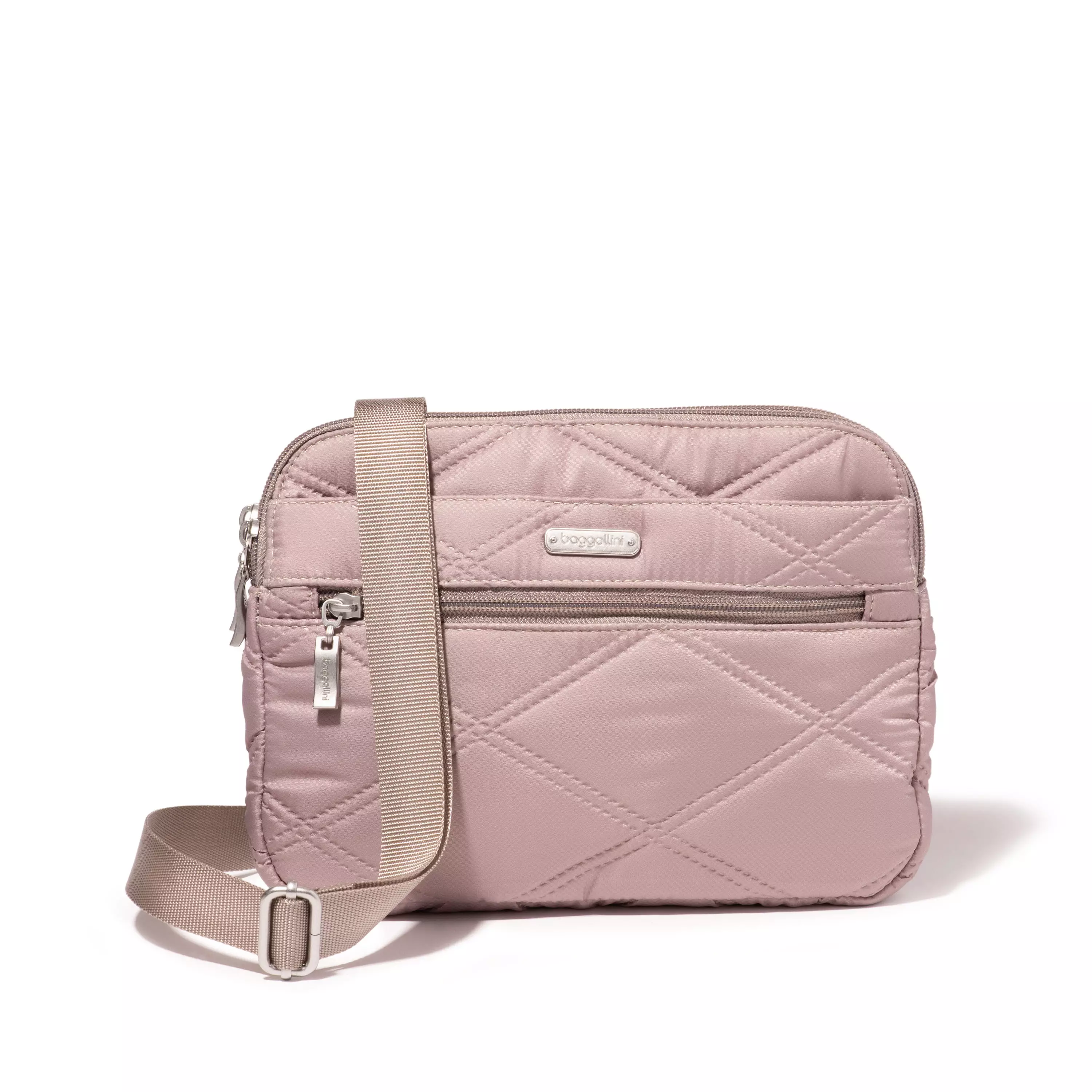 Quilted Double Zip Anytime Crossbody