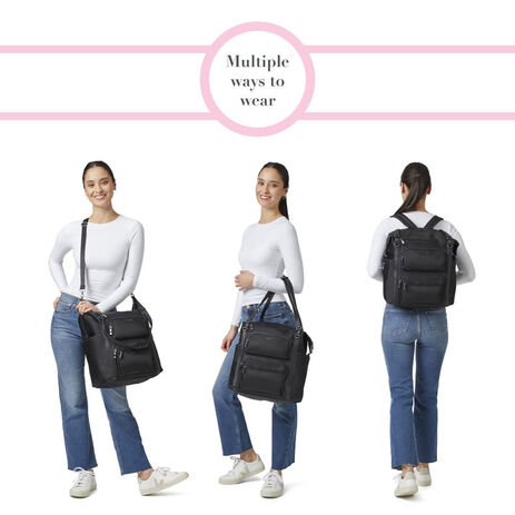baggallini travel backpack Modern Convertible CBD847 Square Luggage access Laptop Travel Pocket Securtex Anti-Theft Vacation Backpack