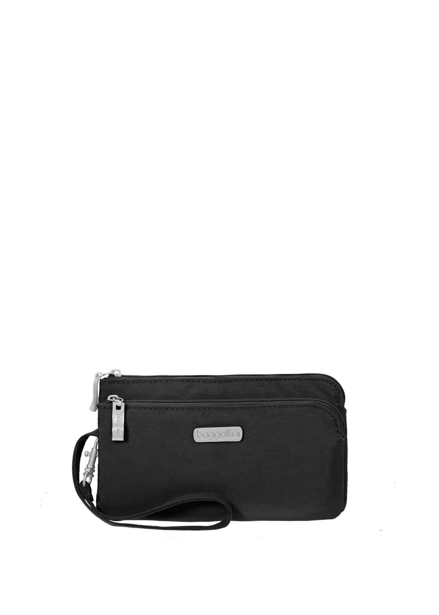 RFID Double Zip Wristlet