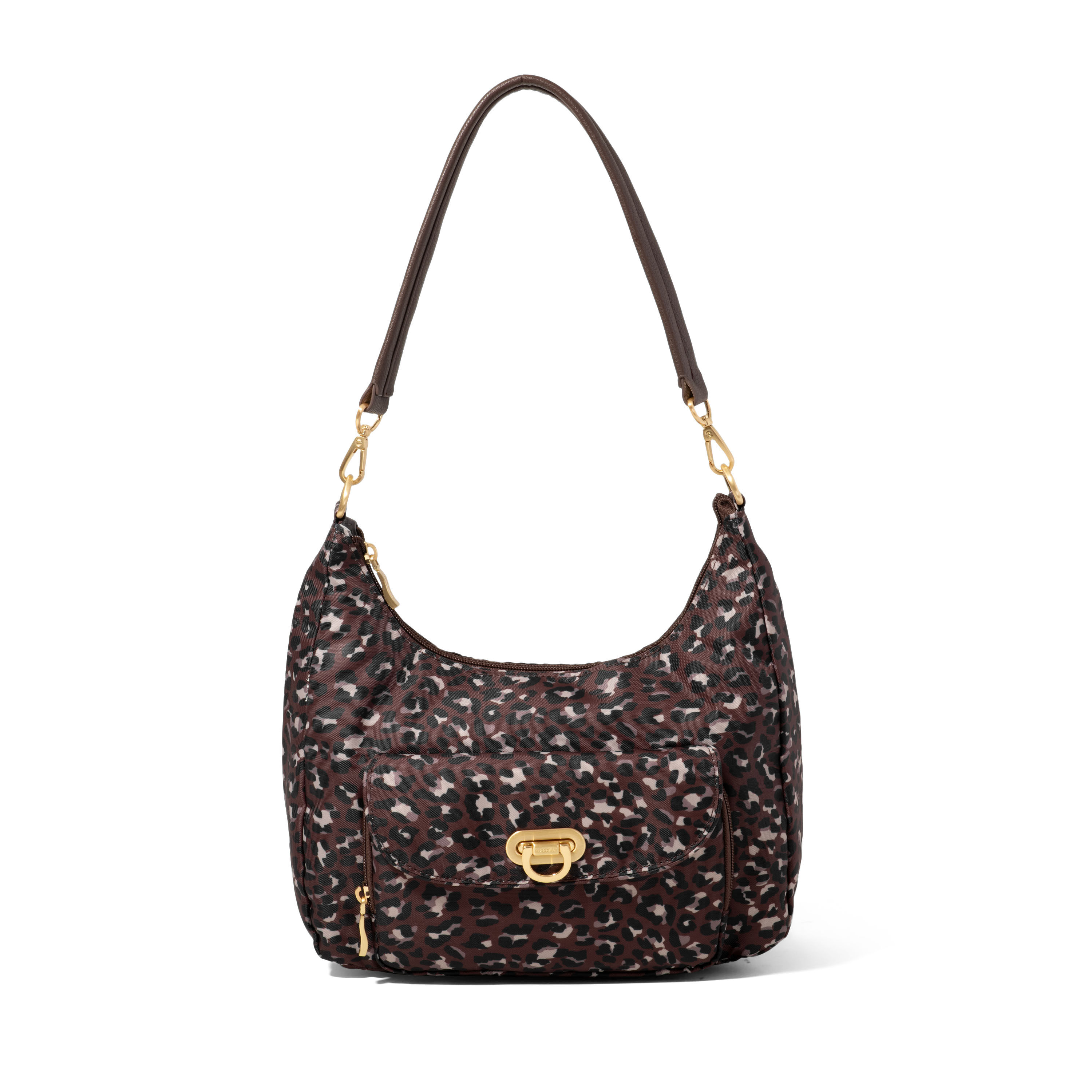 Coastal Flip Lock Half Moon Bag