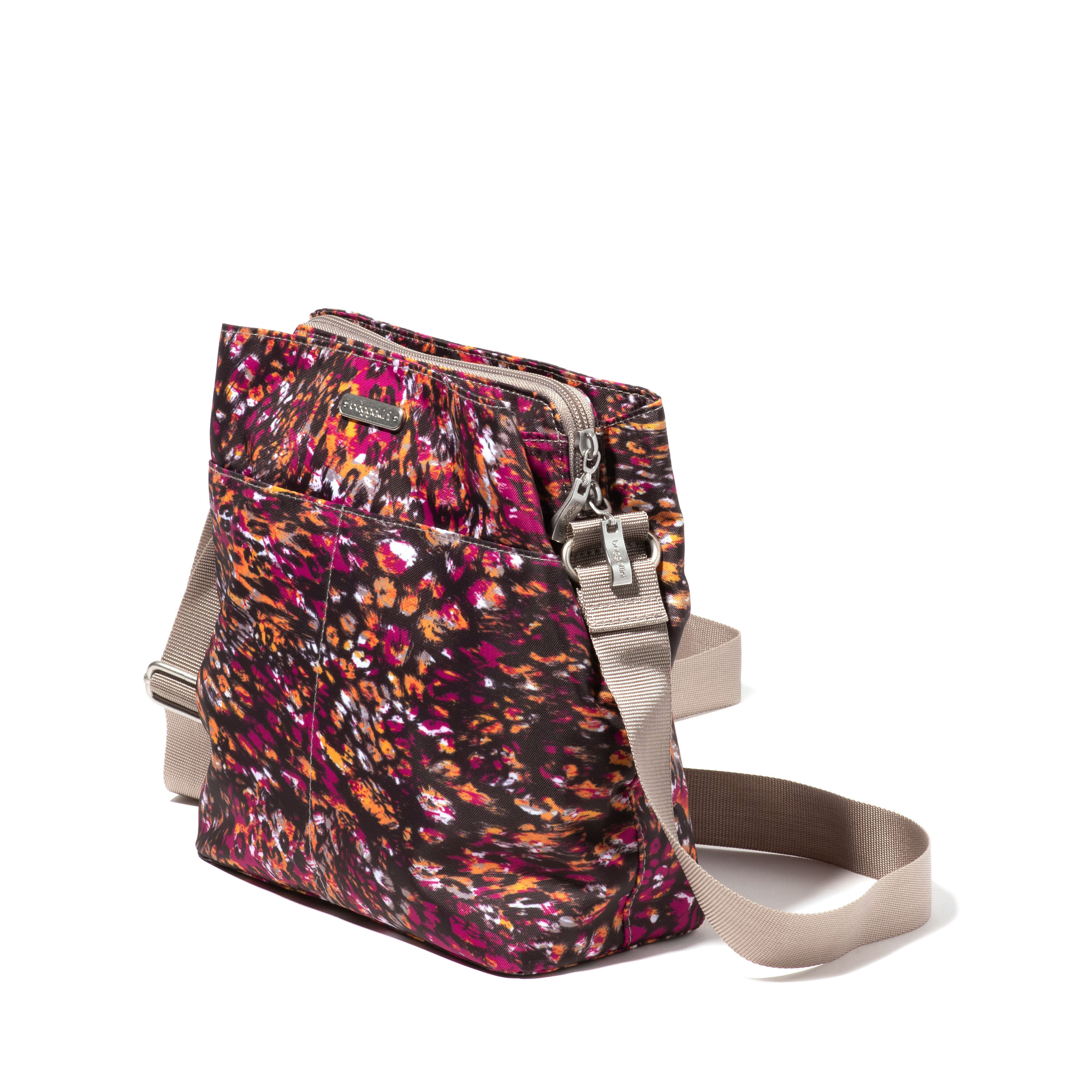 Triple Compartment Crossbody Bag