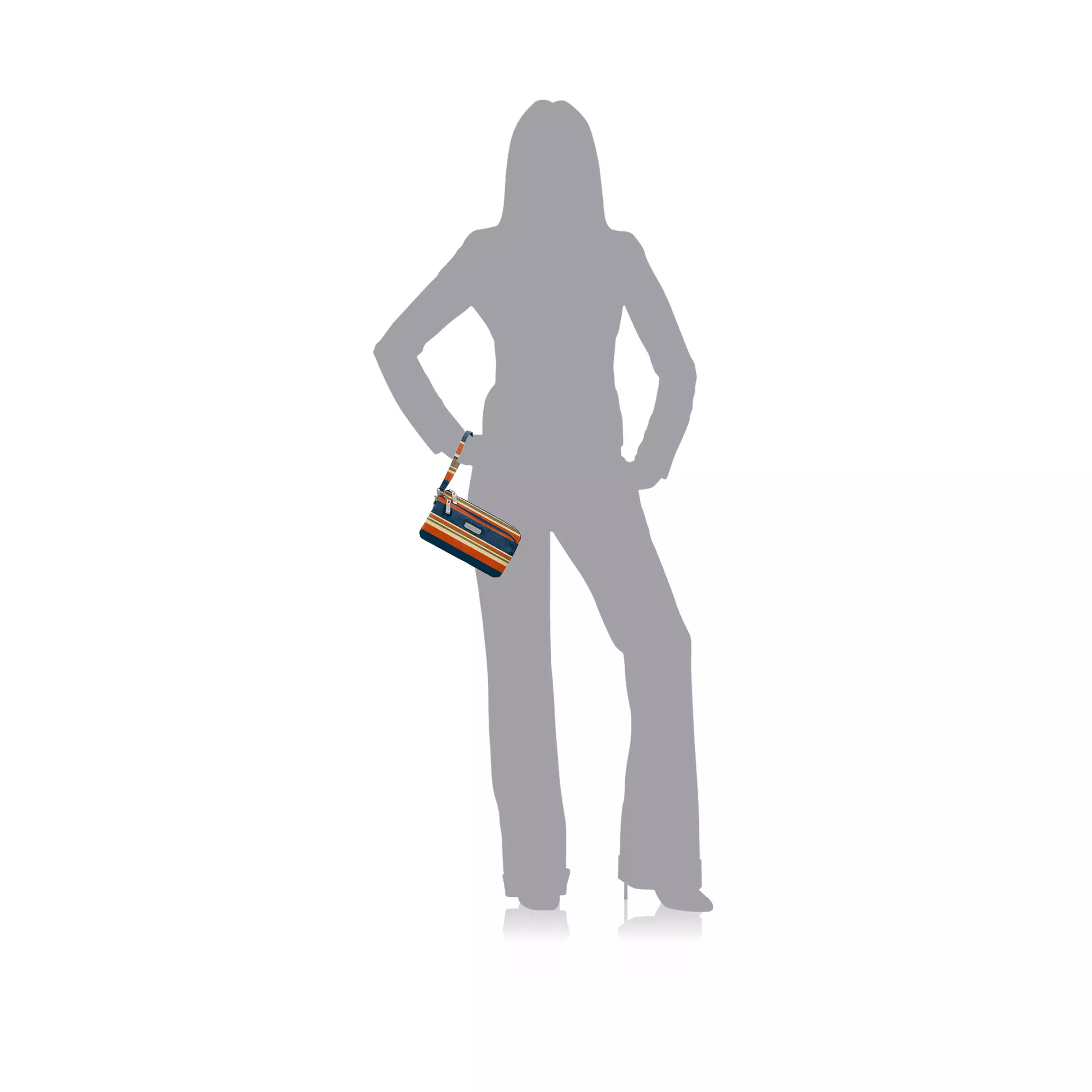 RFID Double Zip Wristlet