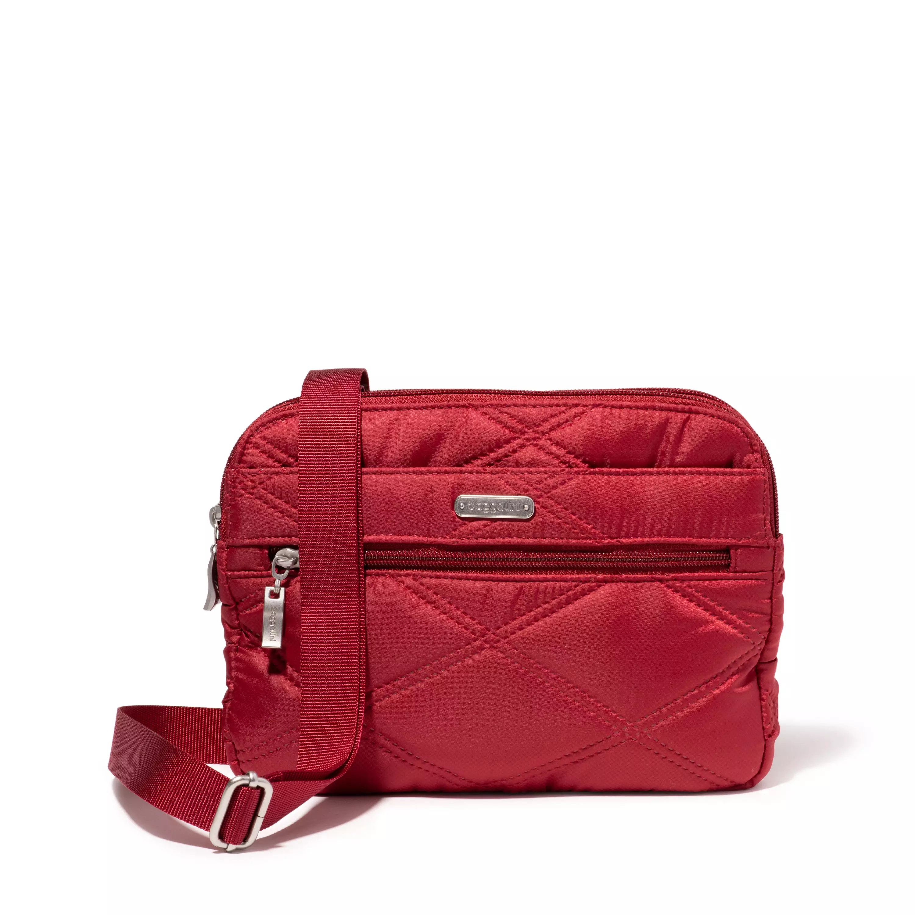 Quilted Double Zip Anytime Crossbody