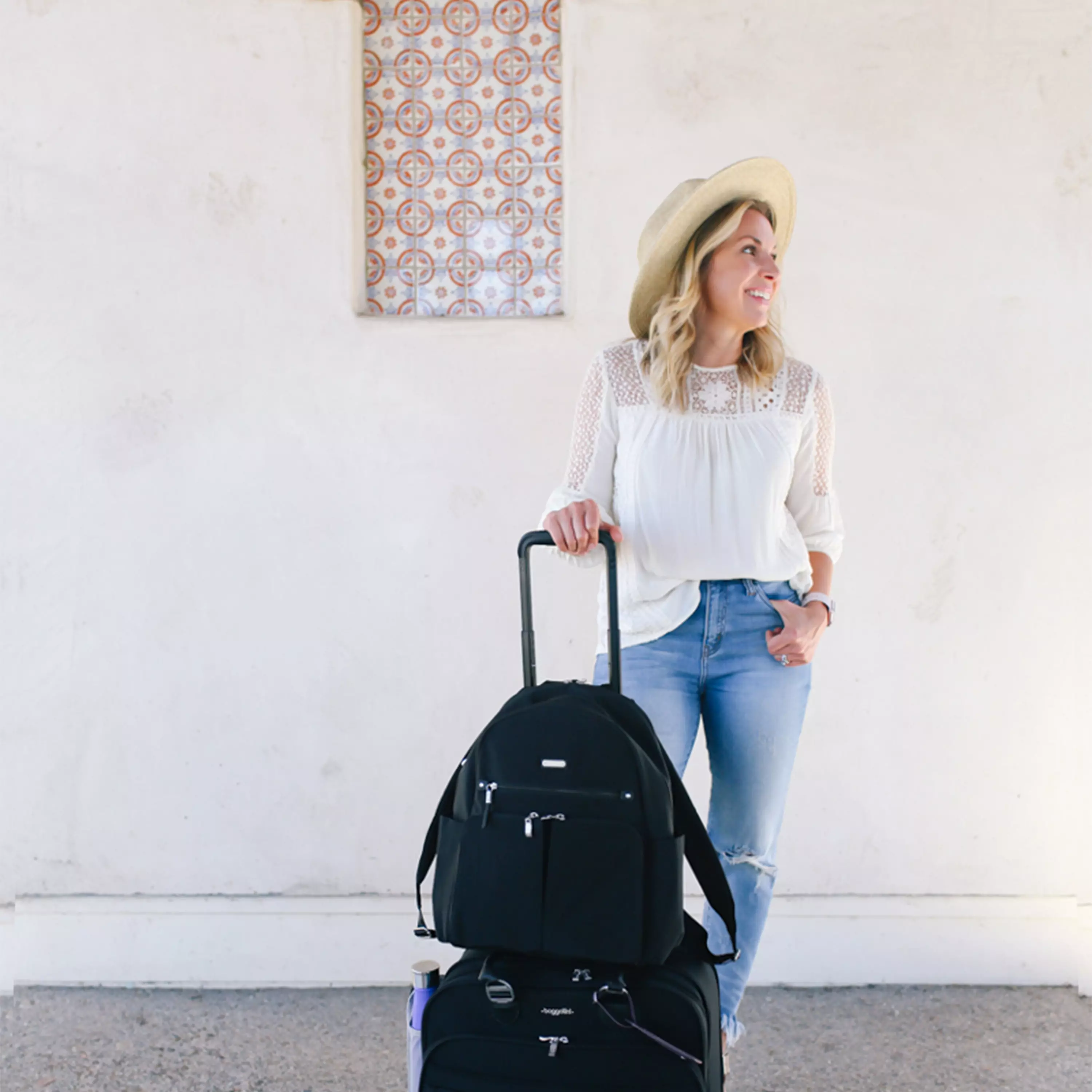 Here And There Laptop Backpack