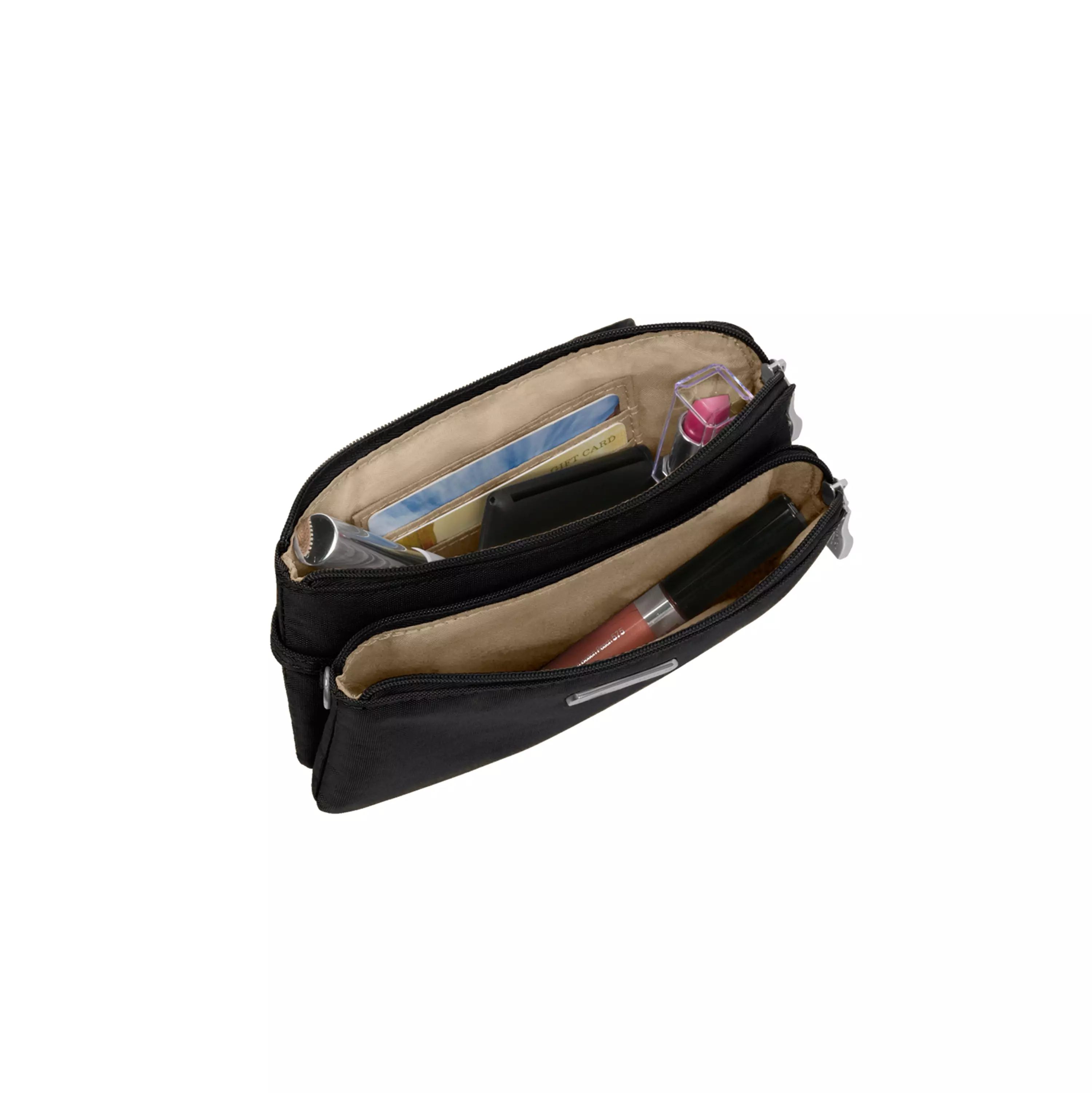 RFID Double Zip Wristlet