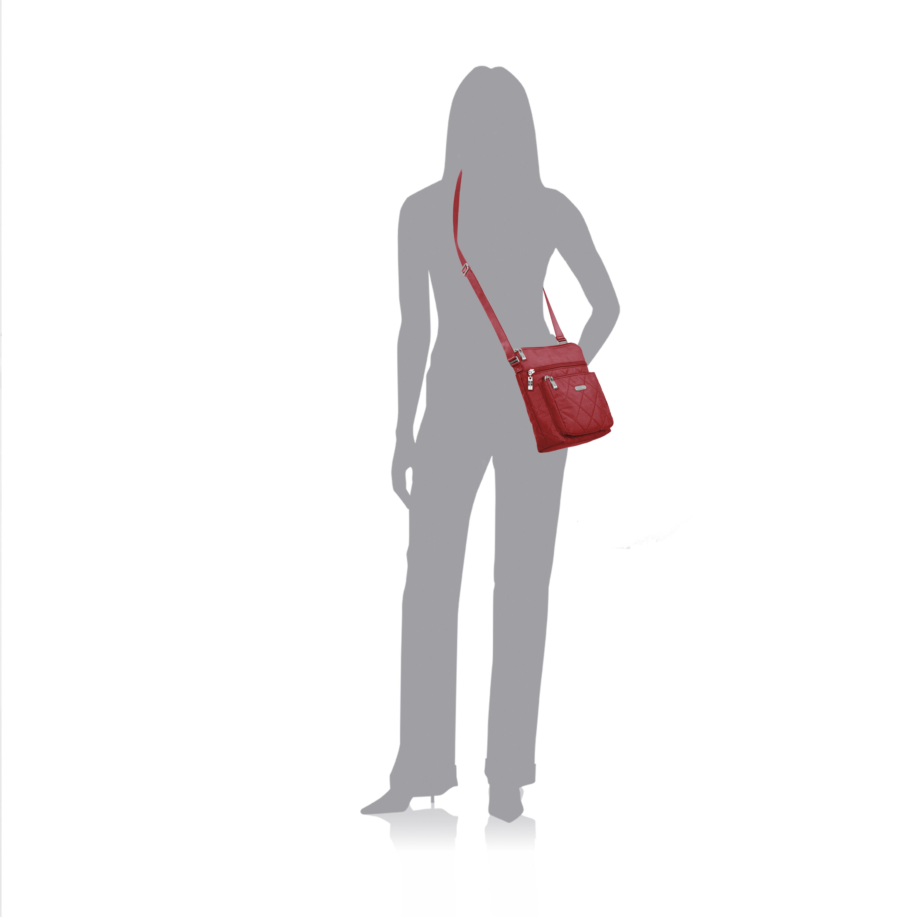 Quilted Pocket Crossbody Bag