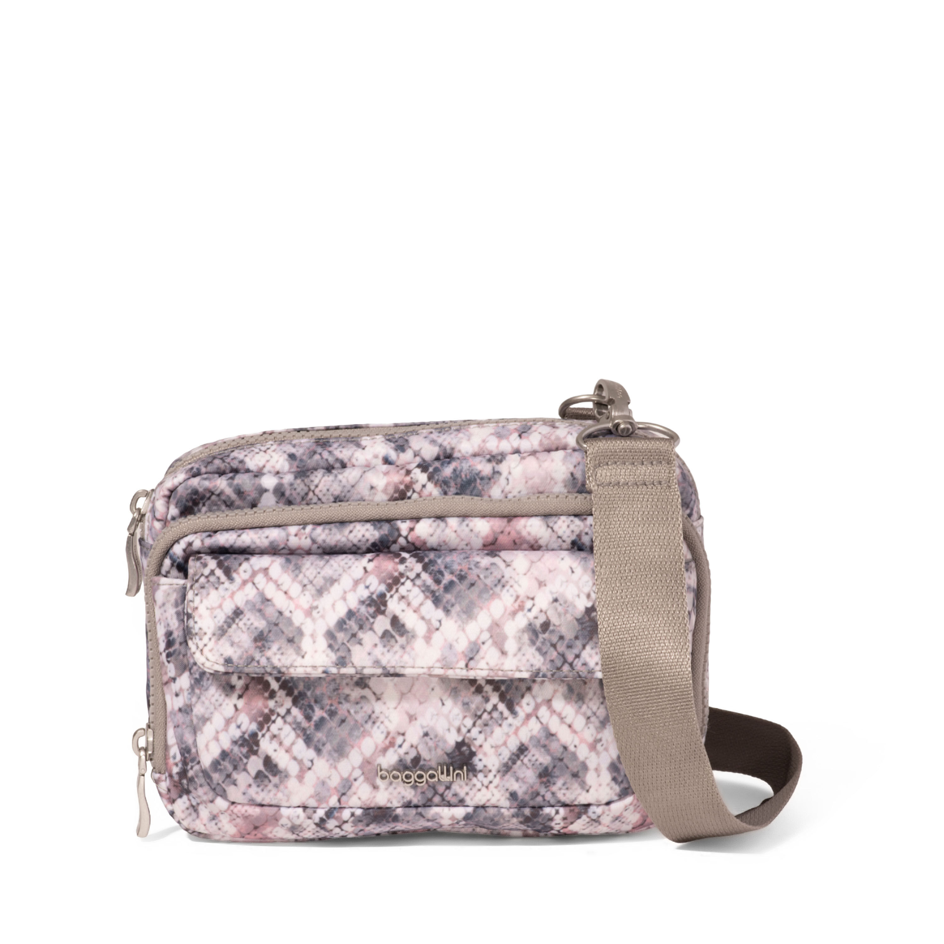 Modern Double Zip Crossbody