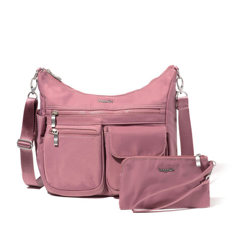 Baggallini Hobo Crossbody Baggallini Everywhere Crossbody Travel Bag Modern Everywhere Crossbody Bag In Mauve Twill Baggallini Hobo Crossbody Baggallini Everywhere Crossbody Travel Bag Modern Everywhere Crossbody Bag In Mauve Twill