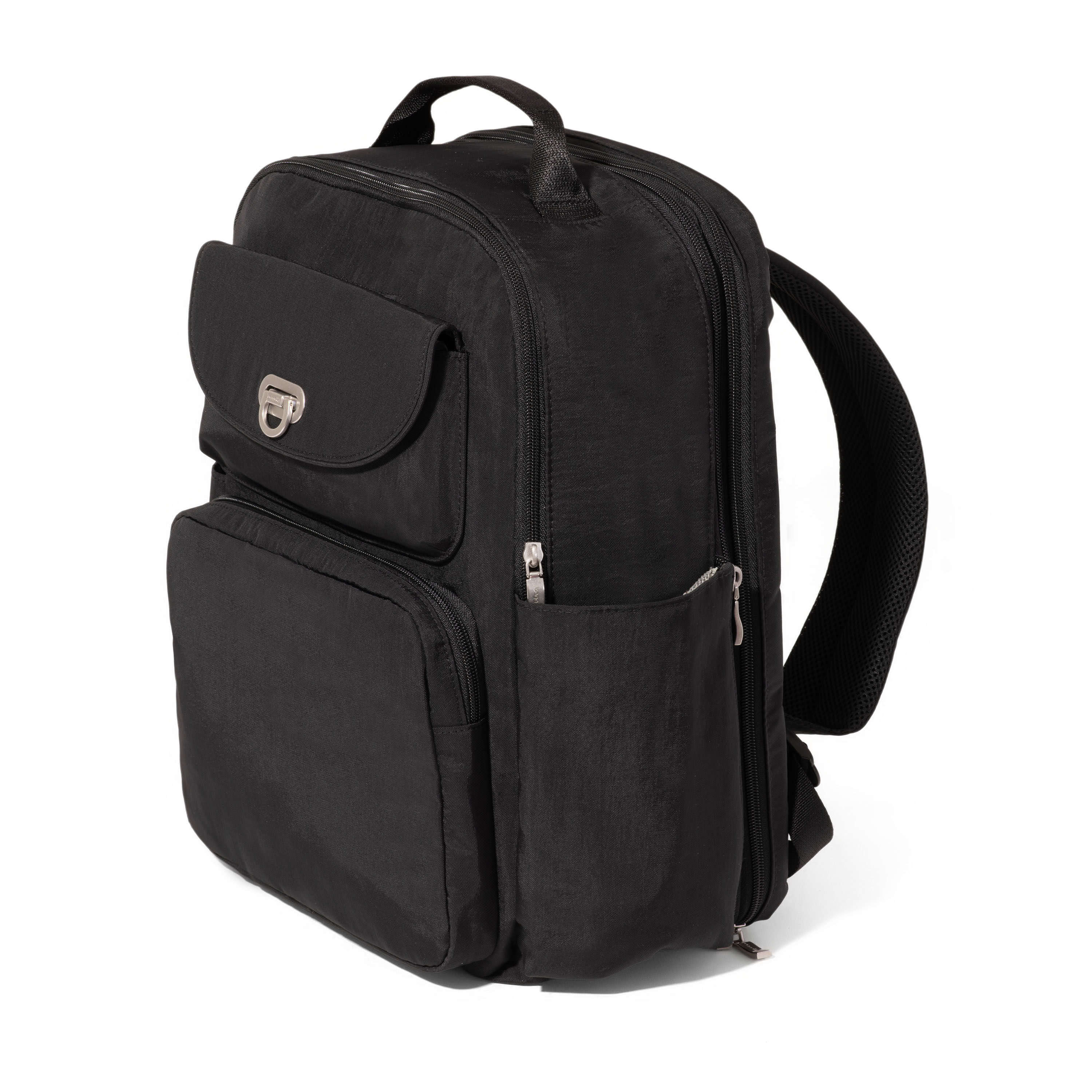●NOIAGO● Nylon Flip Backpack Black NOI1383 NOI1383 nylon flip backpack (black) - 노이아고 (NOIAGO)