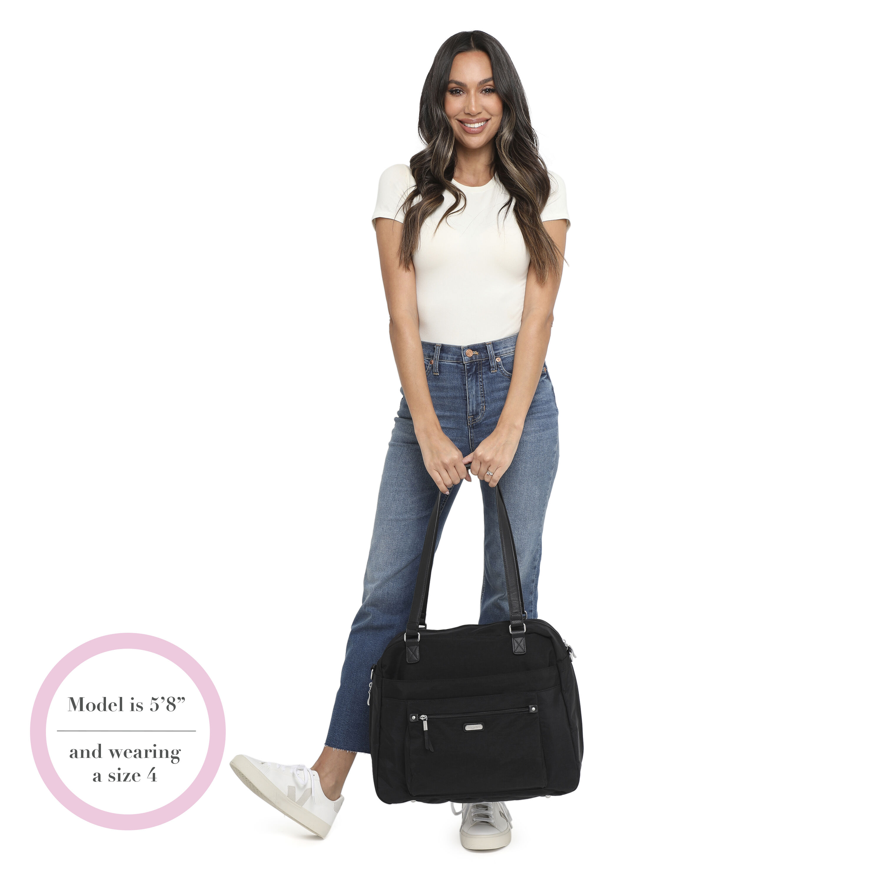 Overnight Expandable Laptop Tote With RFID Phone Wristlet