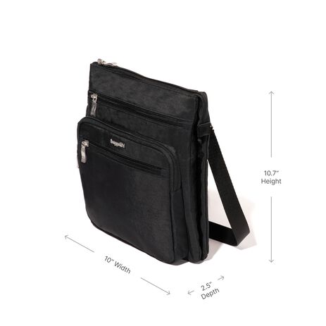 baggallini everywhere travel crossbody bag black womens Modern Bag, Black, One Size US: Handbags Ann and Dixie wanted a lightweight and functional bagg that would take them around the world with ease Baggallini Modern Everywhere Bag Messenger