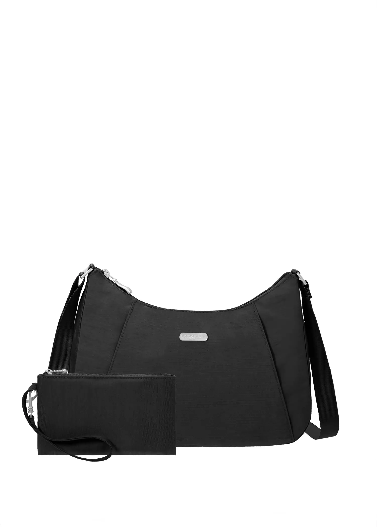 Slim Crossbody Hobo With Rfid