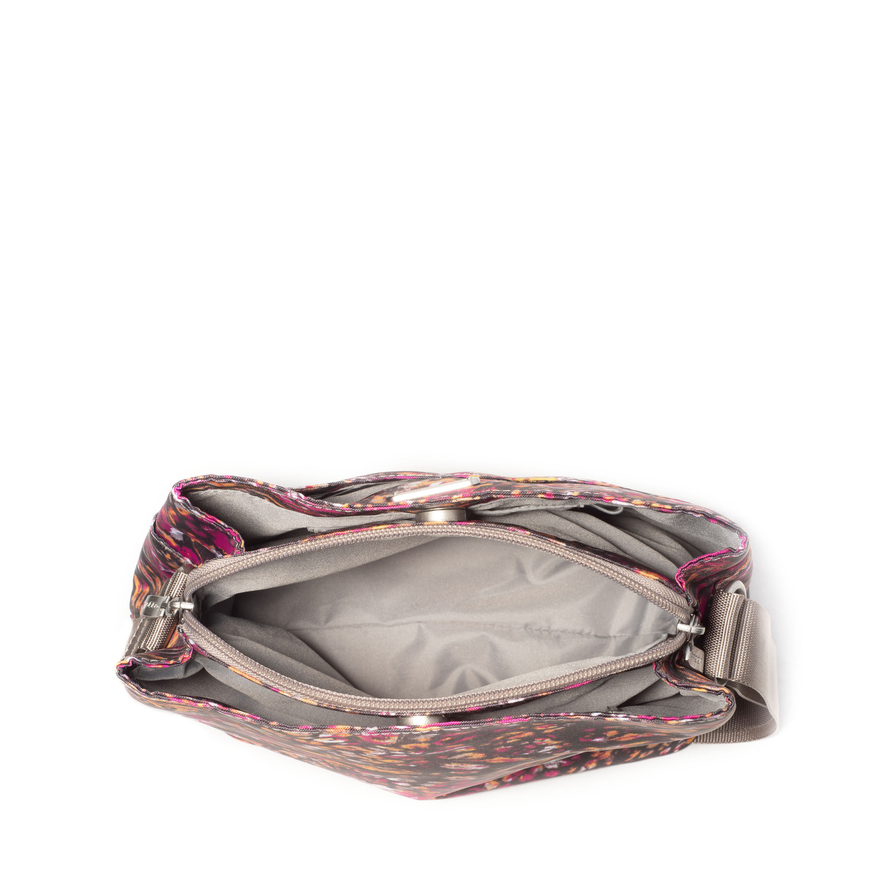 Triple Compartment Crossbody Bag