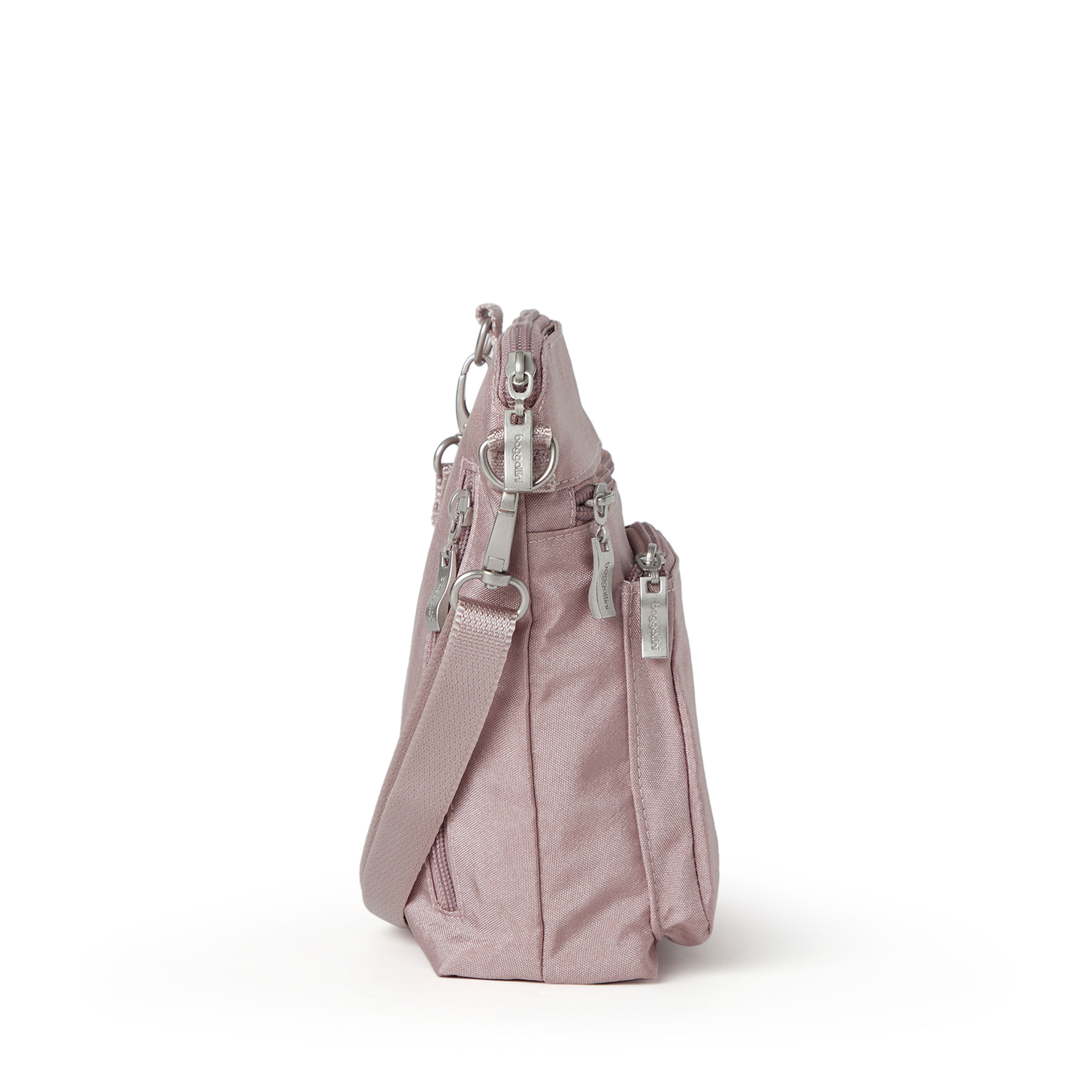 Baggallini womens Modern Pocket Crossbody, Blush Shimmer, One Size US