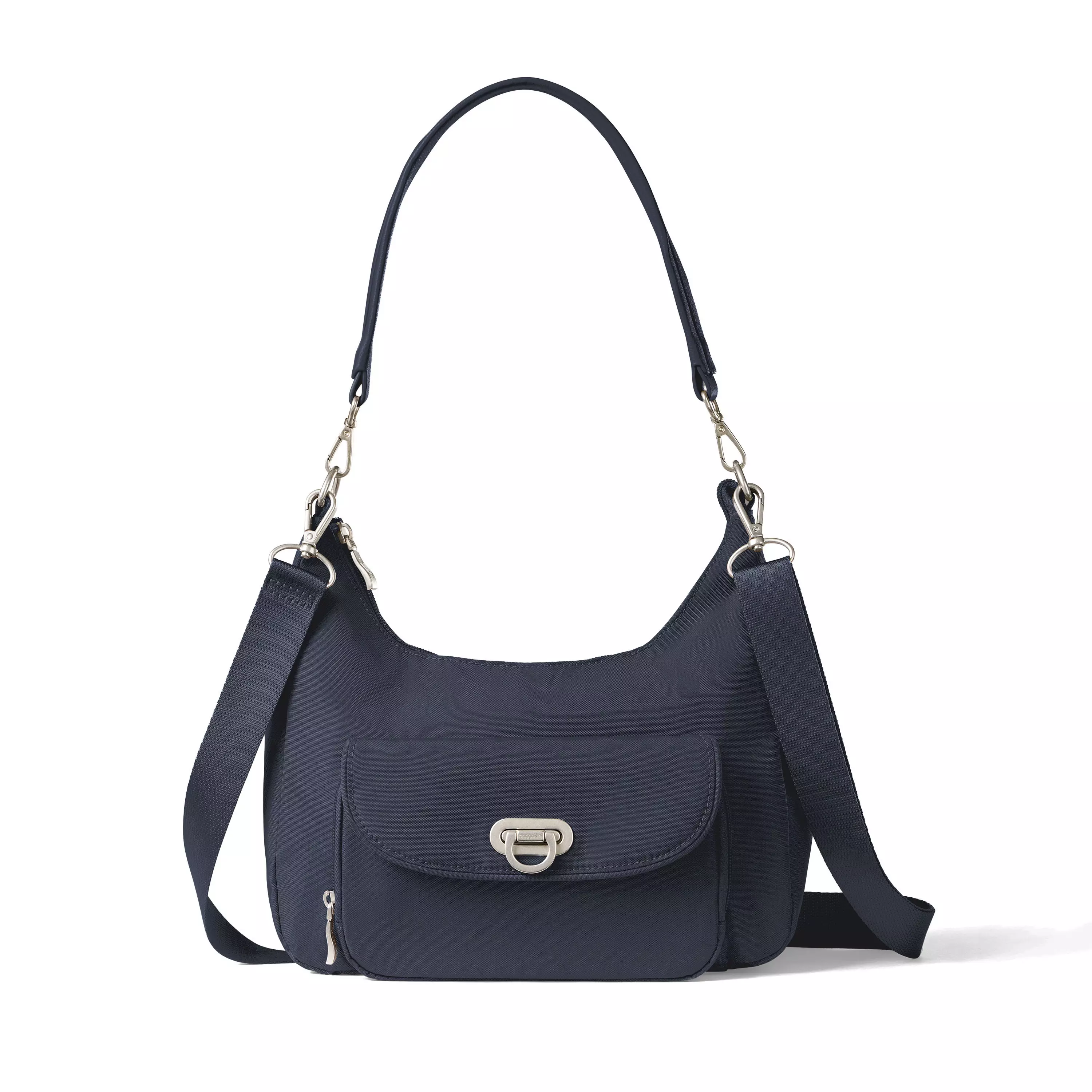 Coastal Flip Lock Half Moon Bag