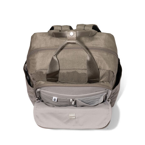 baggallini here and there laptop backpack On The Go Luggage Pros in luggage sleeve lets you stack your bags when its time for a getaway Haven 16" Laptop Backpack |